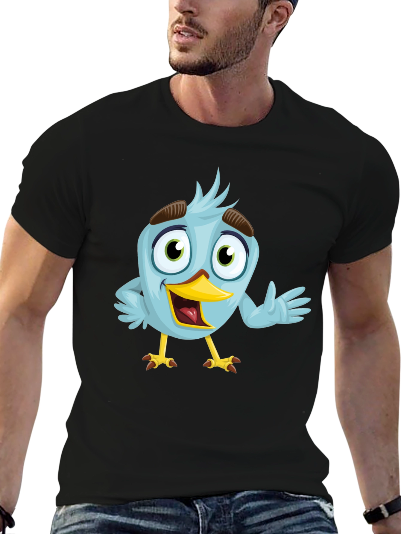 Cartoon Bird Graphic Tee - Funky & Fun Apparel
