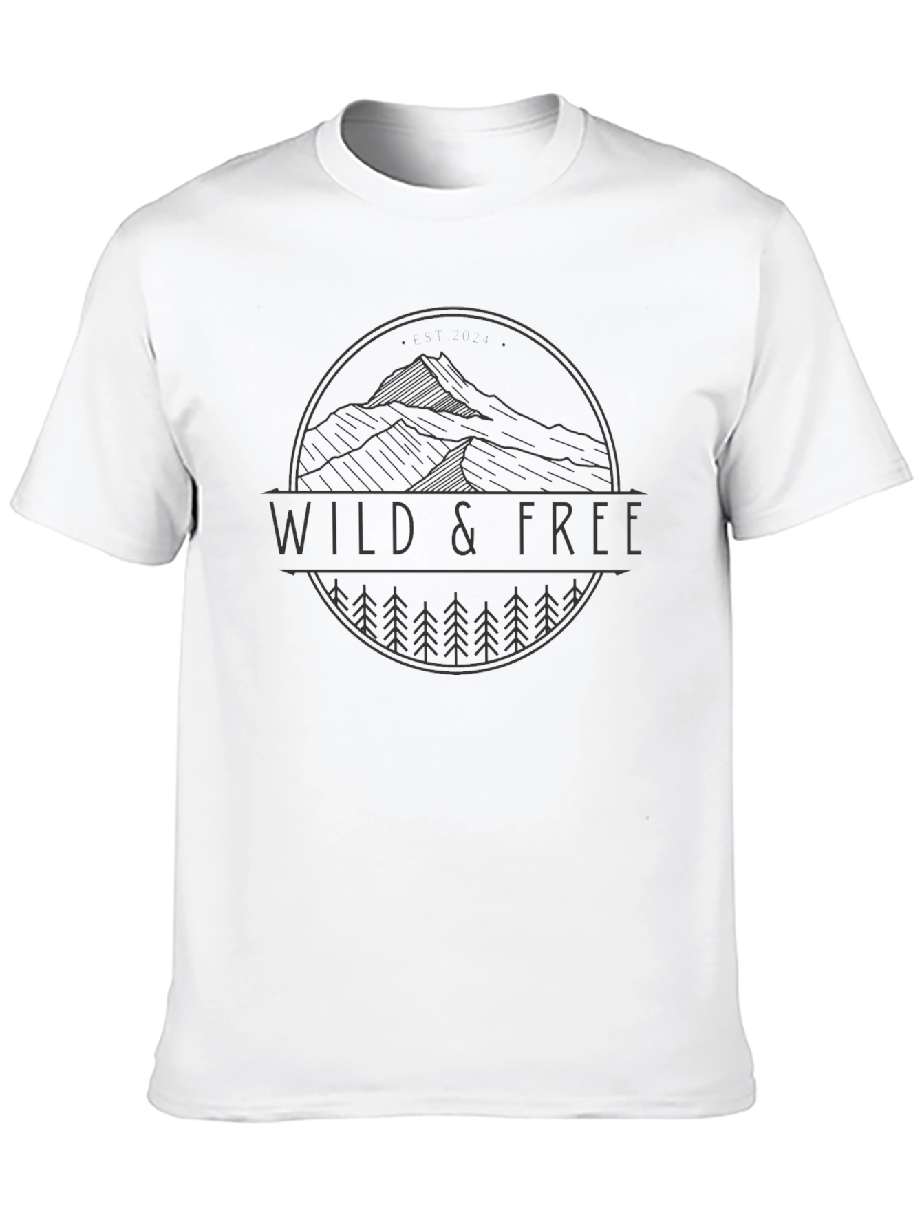 Wild & Free Graphic T-Shirt - Nature Inspired