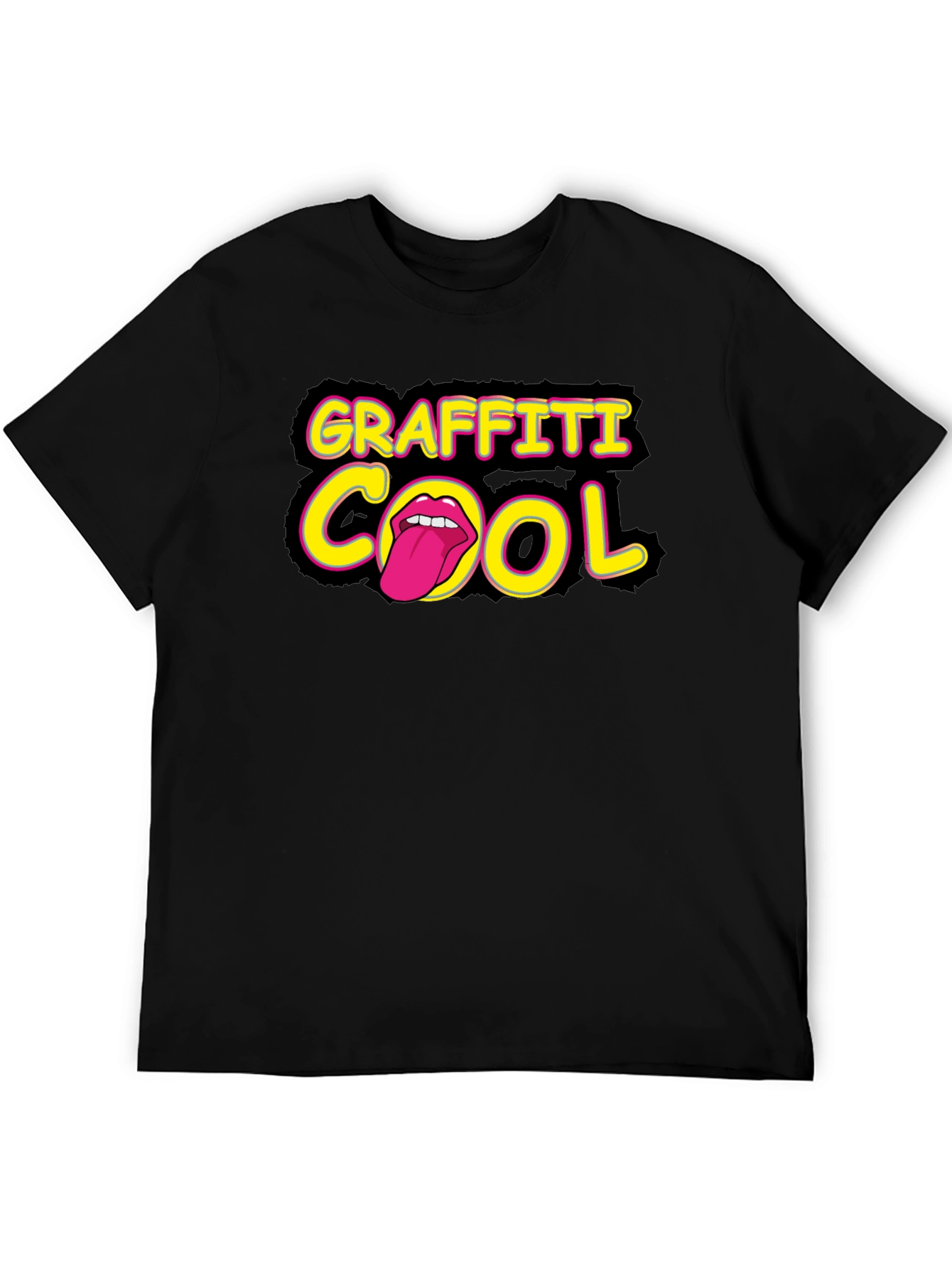 Graffiti Cool Black T-Shirt