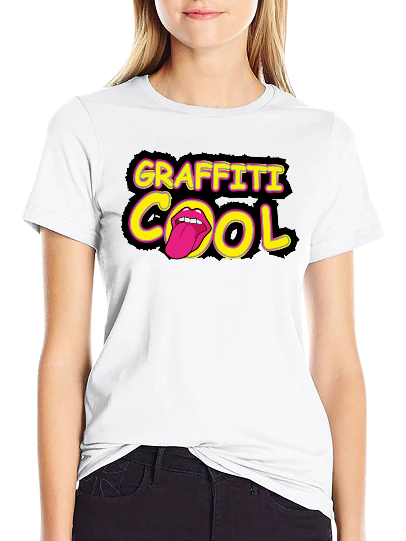 Graffiti Cool Black T-Shirt