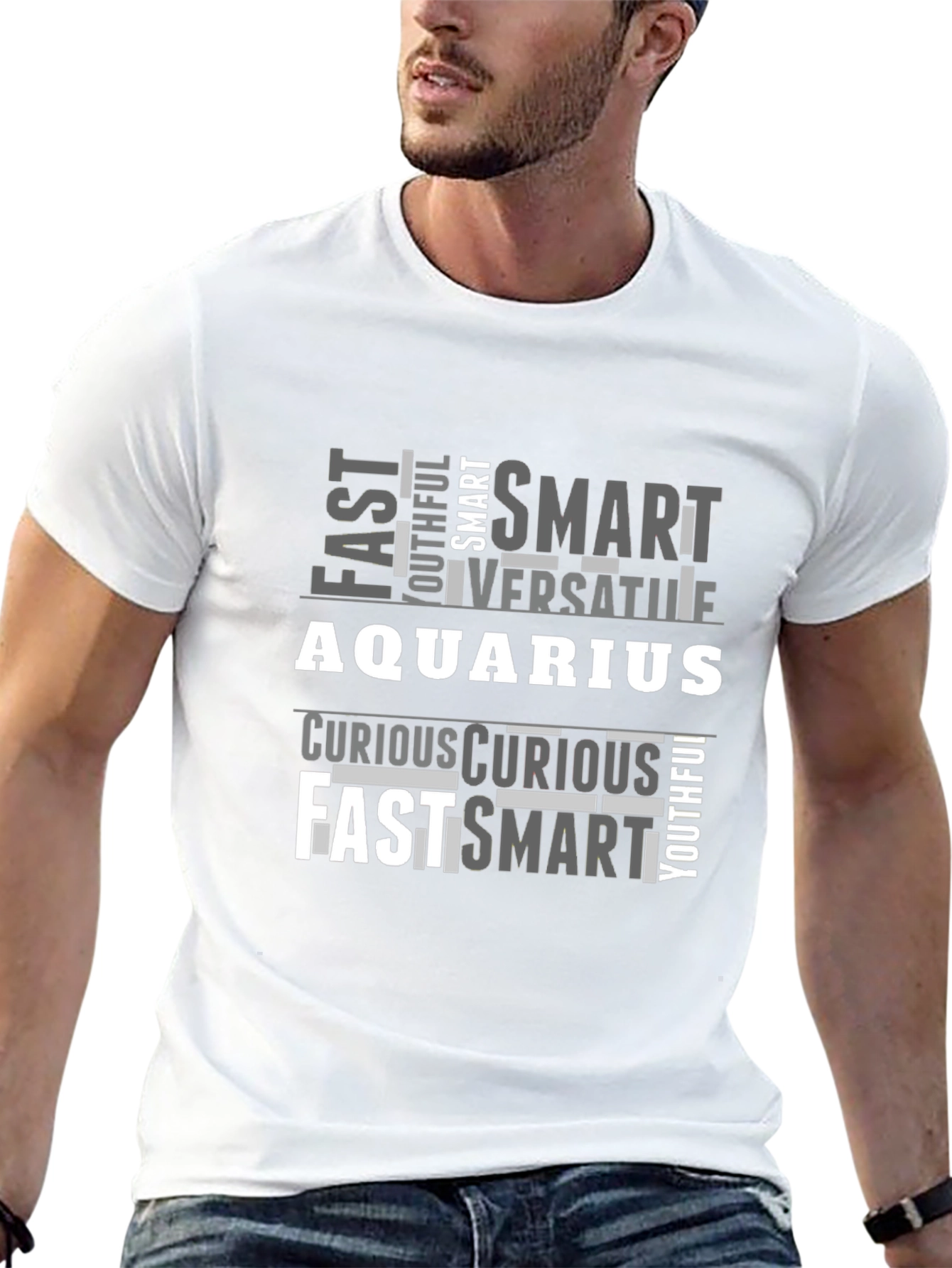 Aquarius Zodiac T-Shirt: Smart Fast Versatile Design