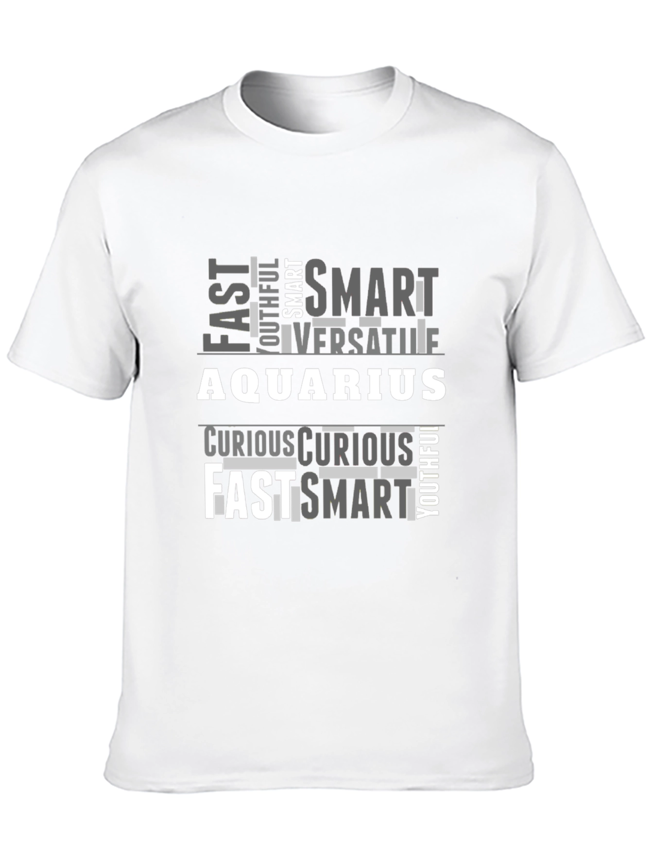 Aquarius Zodiac T-Shirt: Smart Fast Versatile Design