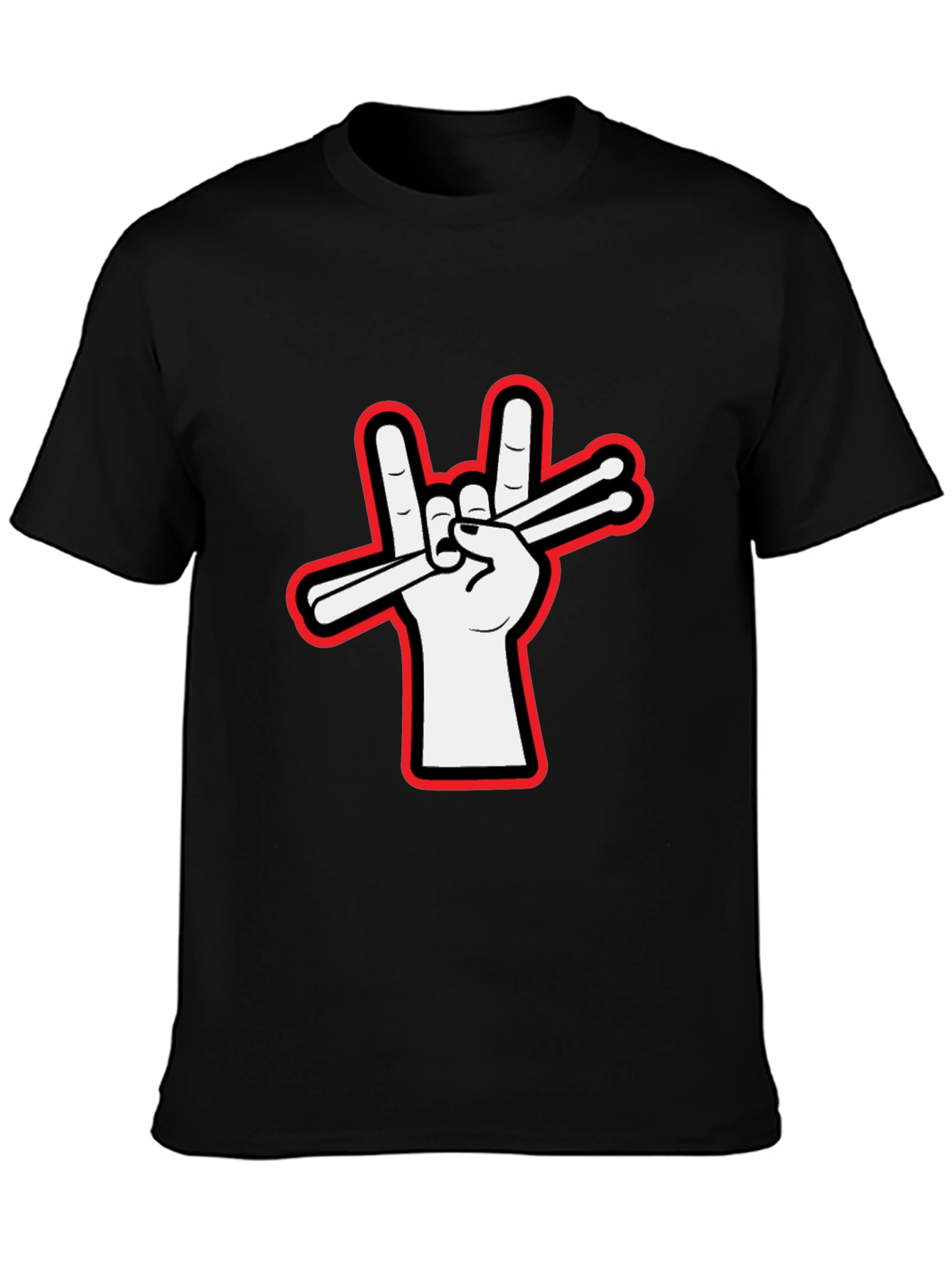 Rock Hand Drum Sticks T-Shirt