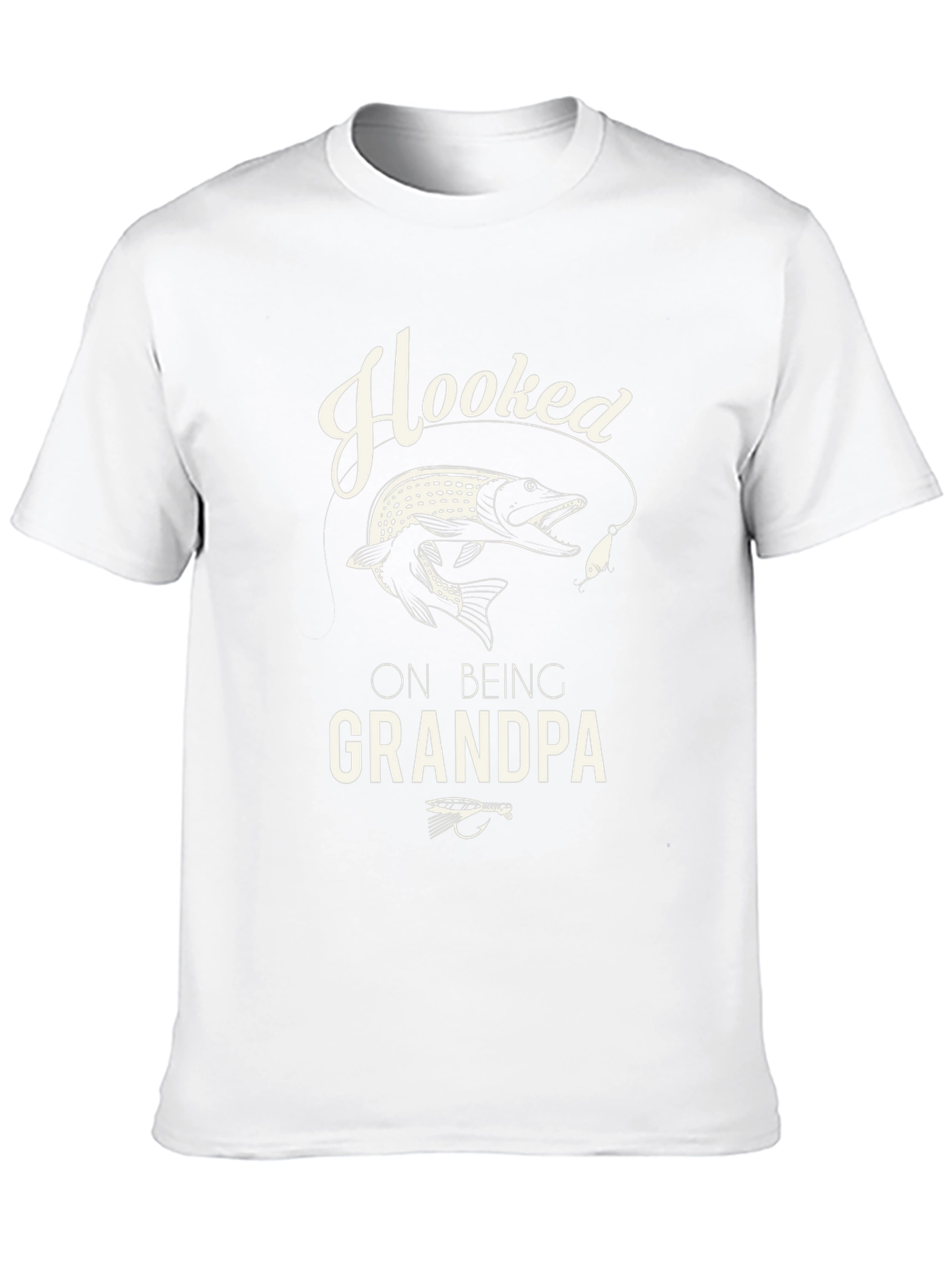 Hooked On Being Grandpa Fishing T-Shirt