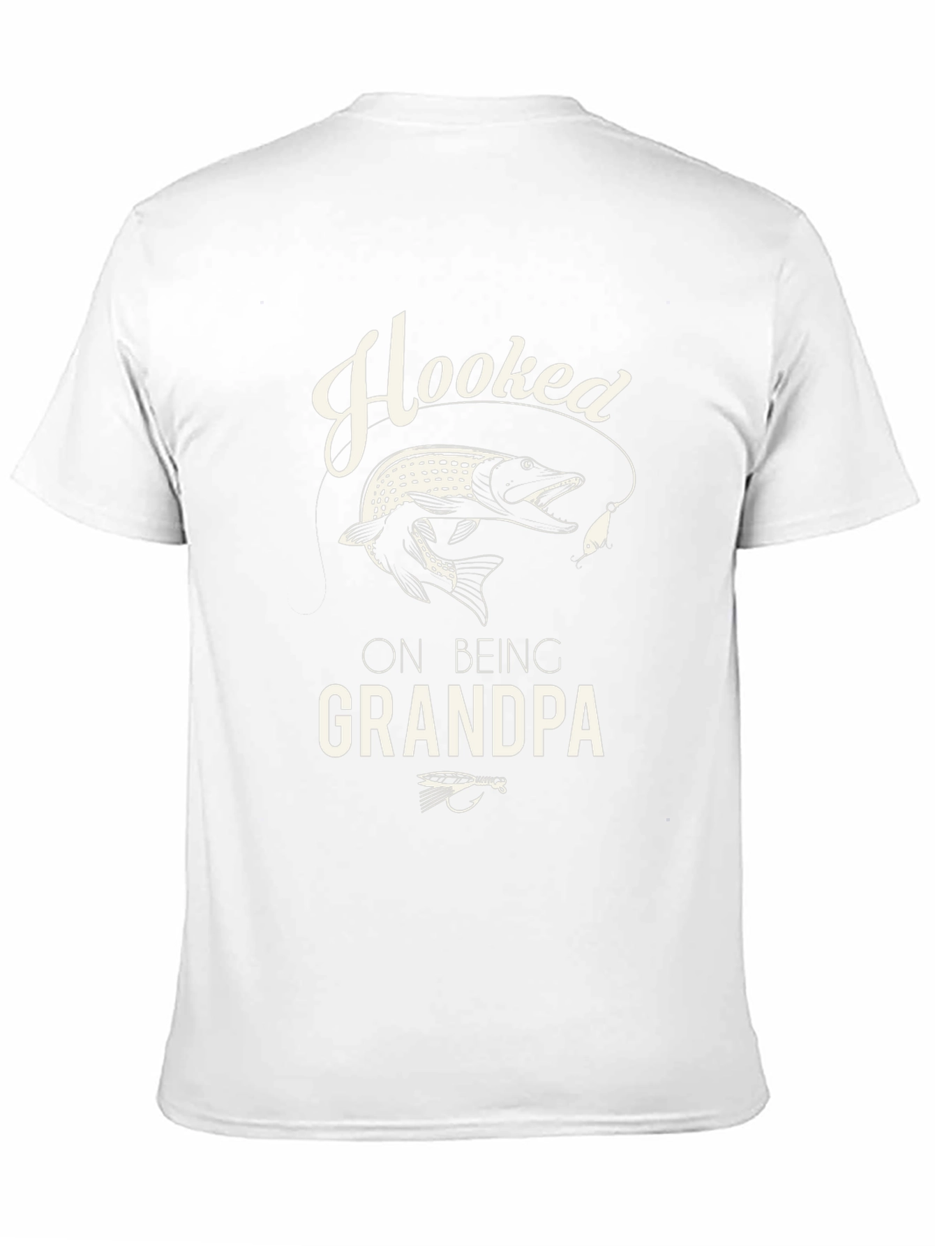 Hooked On Being Grandpa Fishing T-Shirt