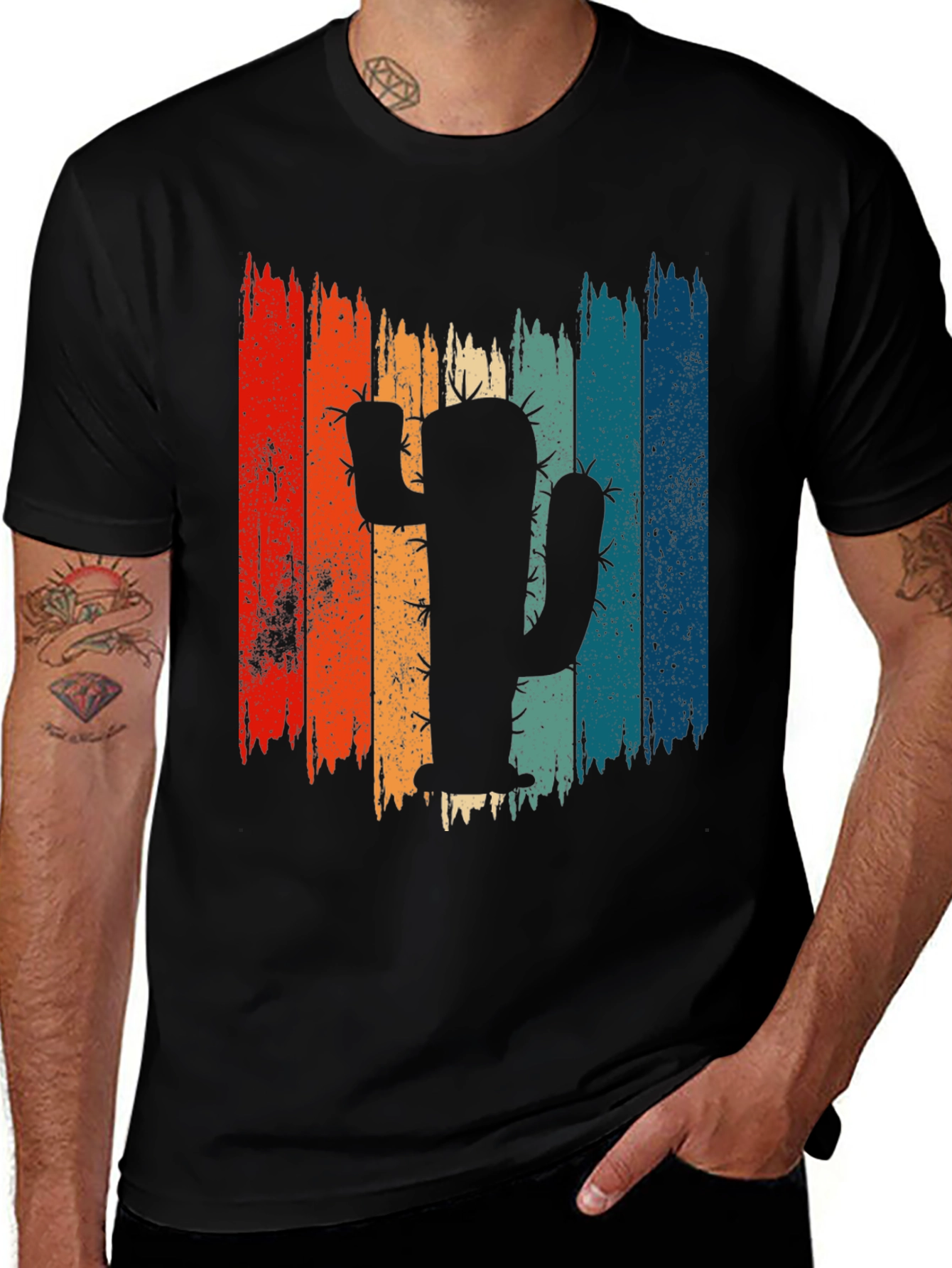 Retro Cactus Graphic Tee - Desert Vibes
