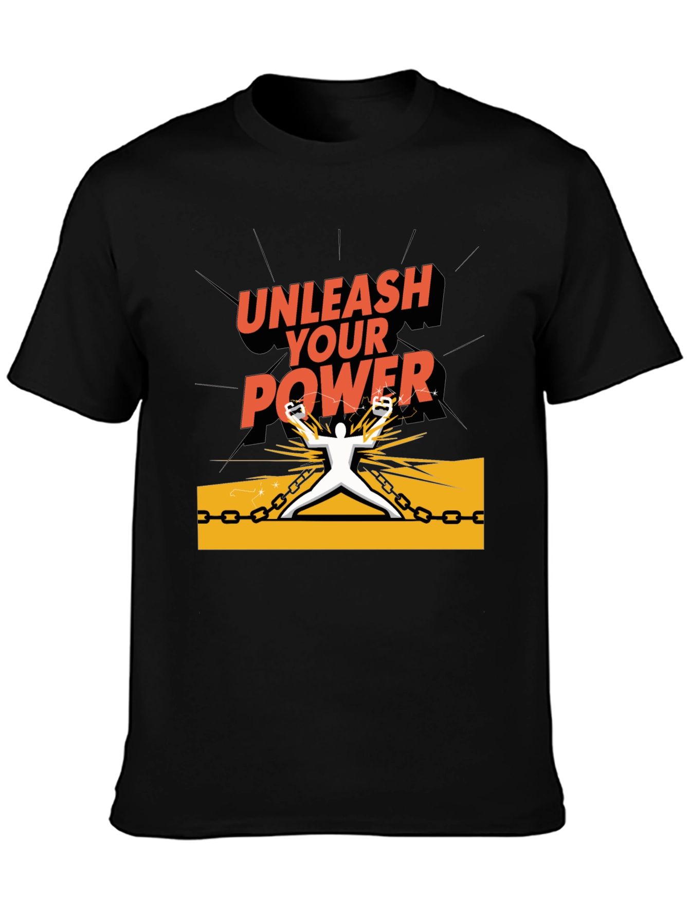 Unleash Your Power Graphic Tee - Black