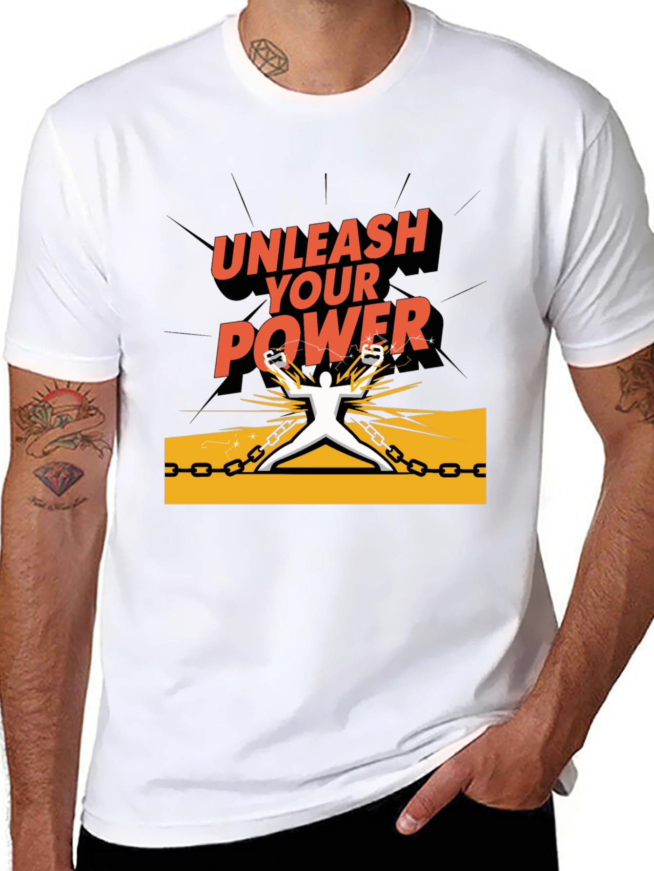 Unleash Your Power Graphic Tee - Black