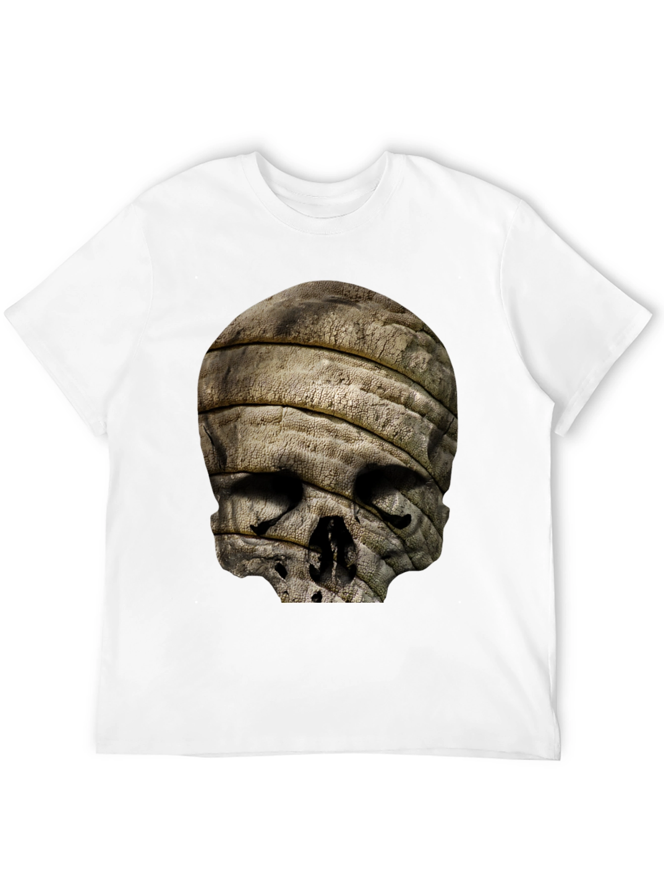 Skull Mummy Graphic Tee - Unique Bandage Design