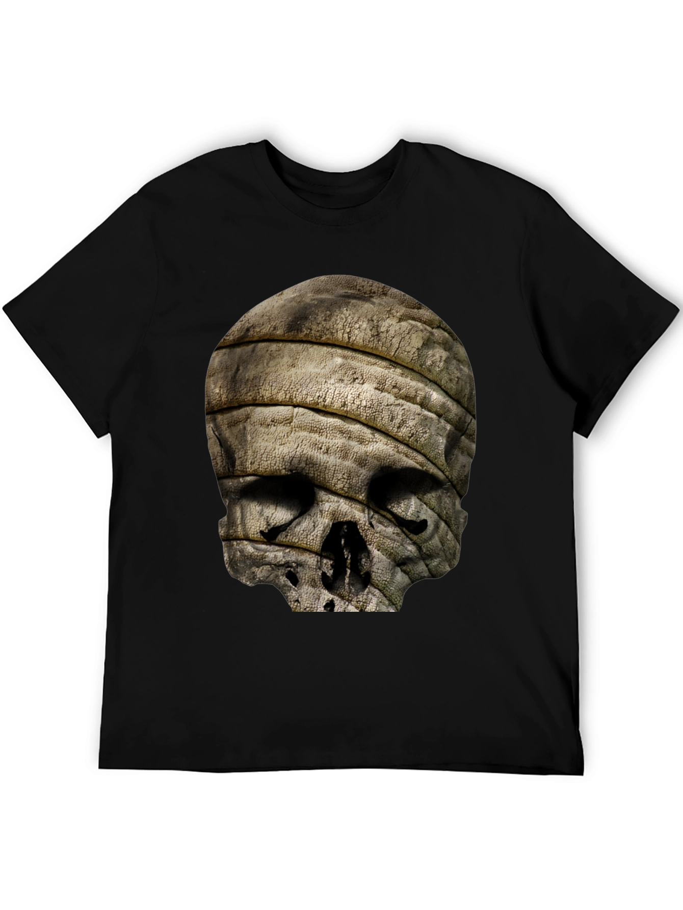 Skull Mummy Graphic Tee - Unique Bandage Design