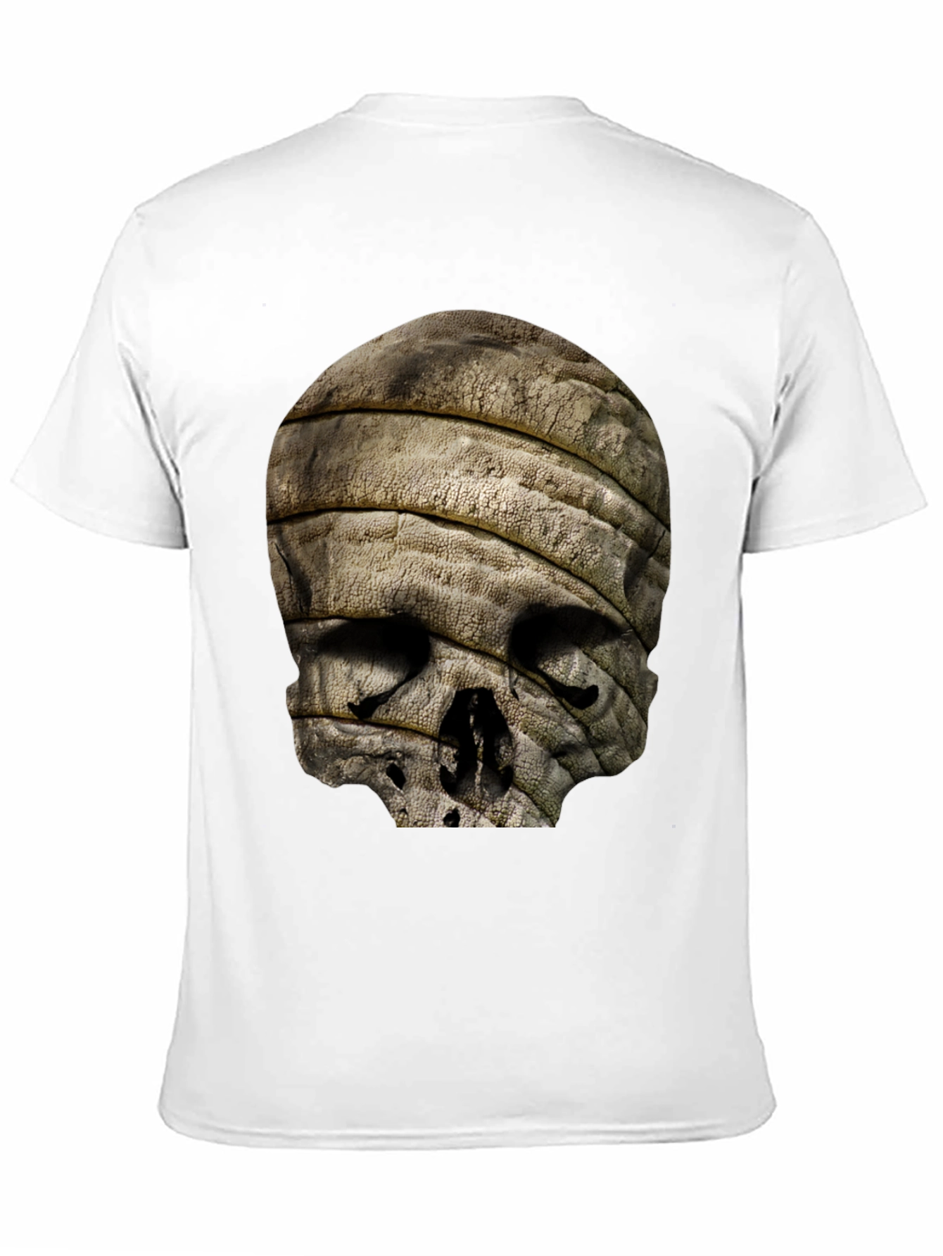 Skull Mummy Graphic Tee - Unique Bandage Design