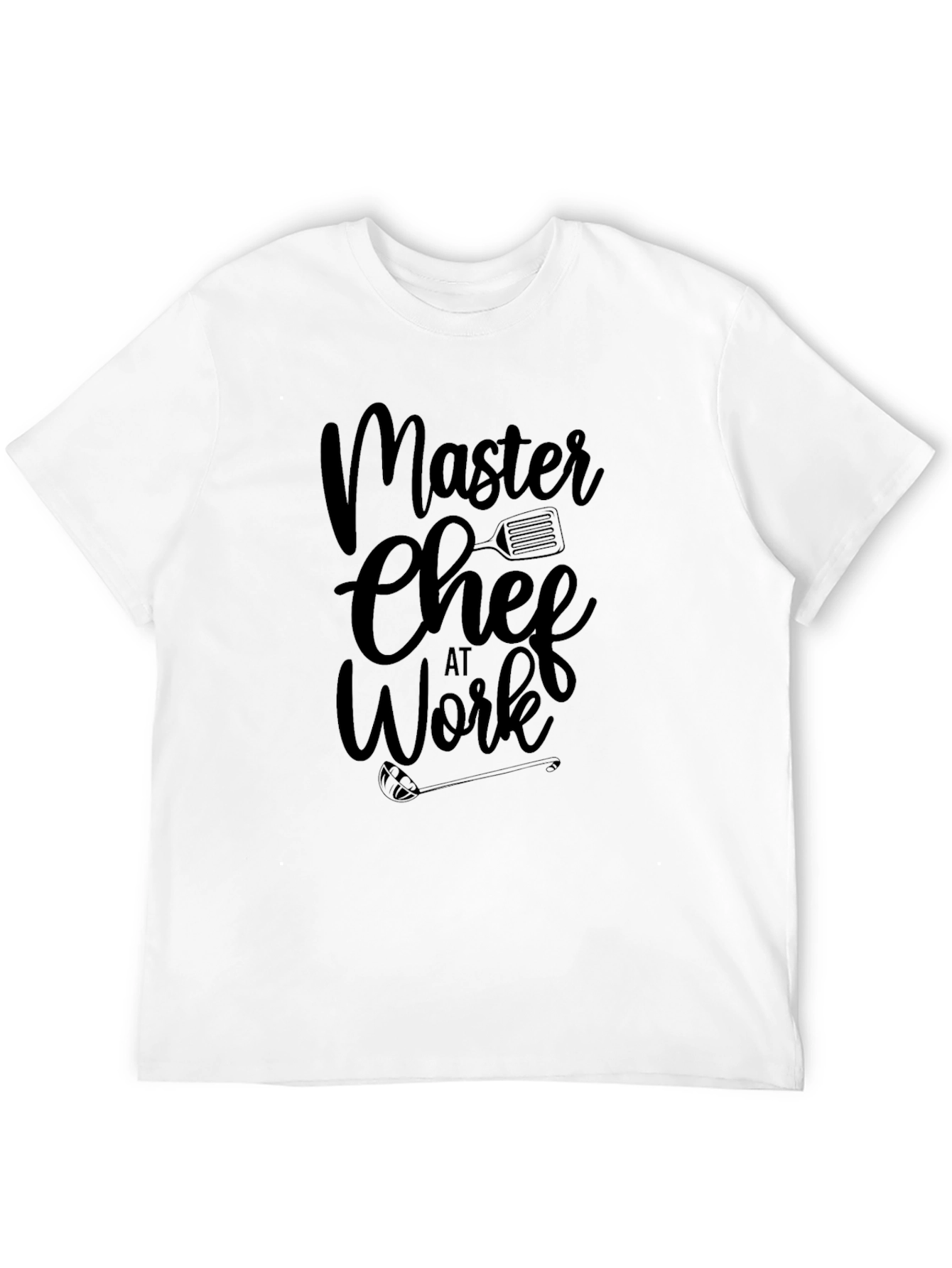 Master Chef at Work Black Graphic T-Shirt