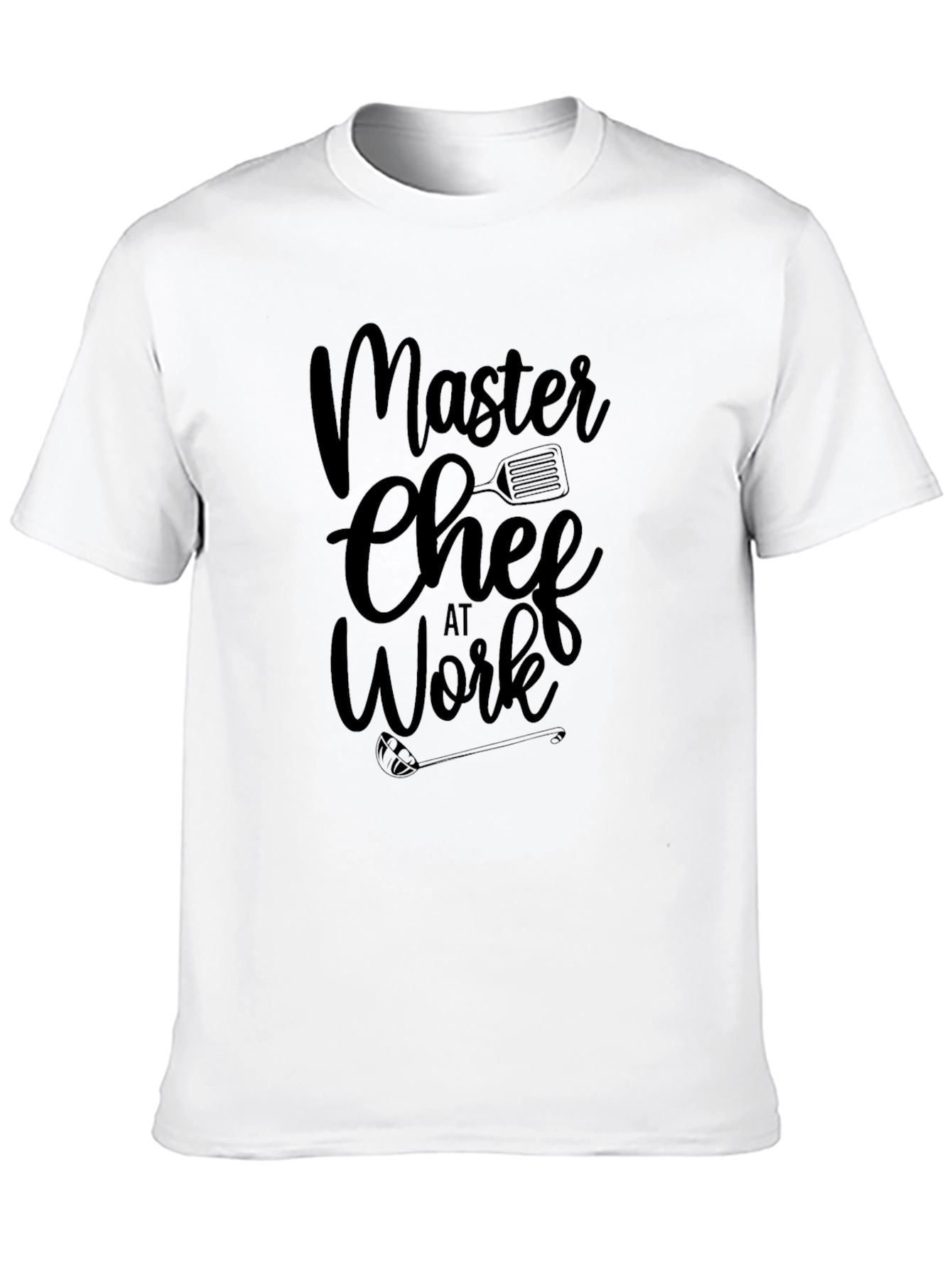 Master Chef at Work Black Graphic T-Shirt