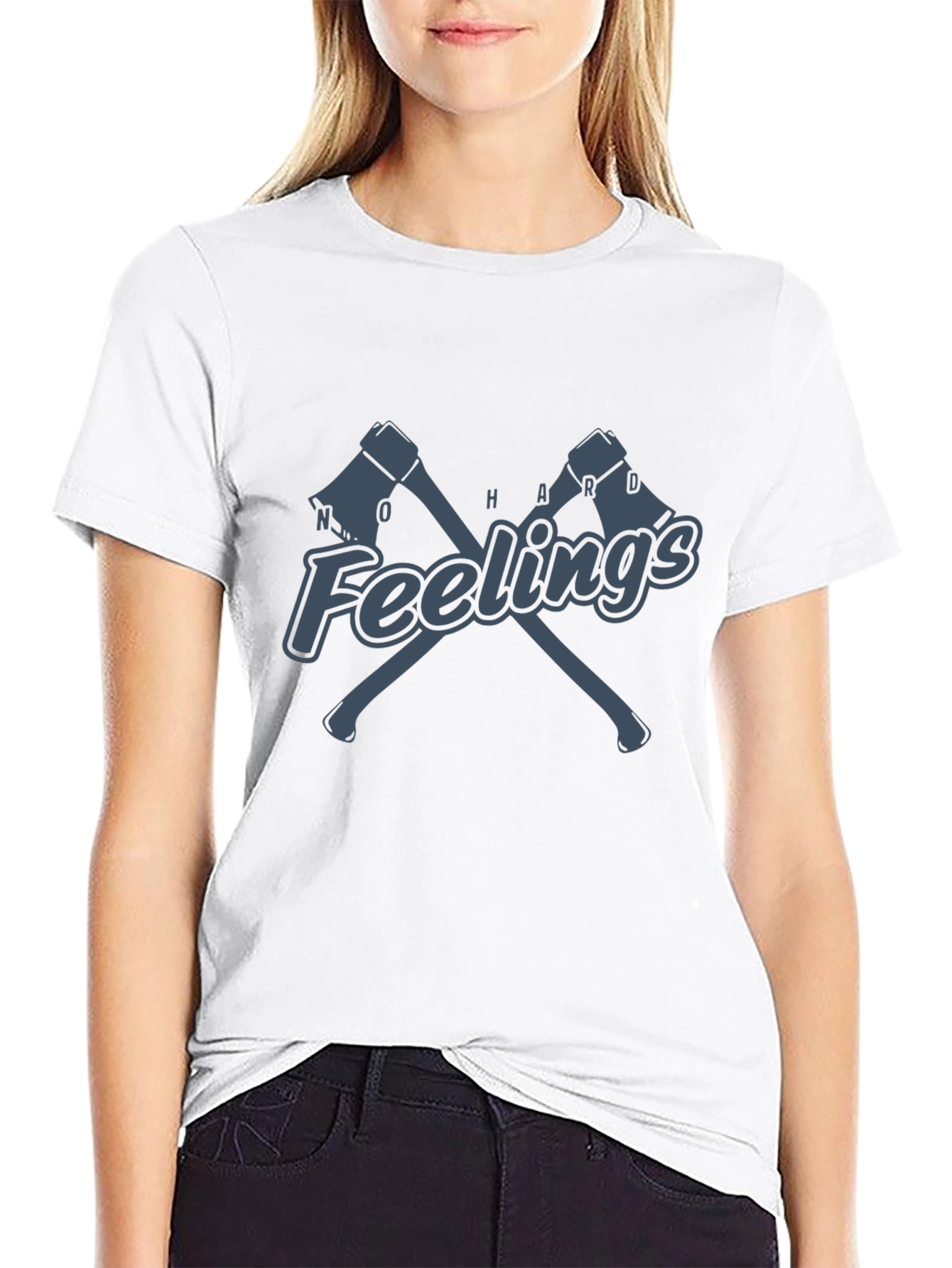 No Hard Feelings Axe T-Shirt - Black