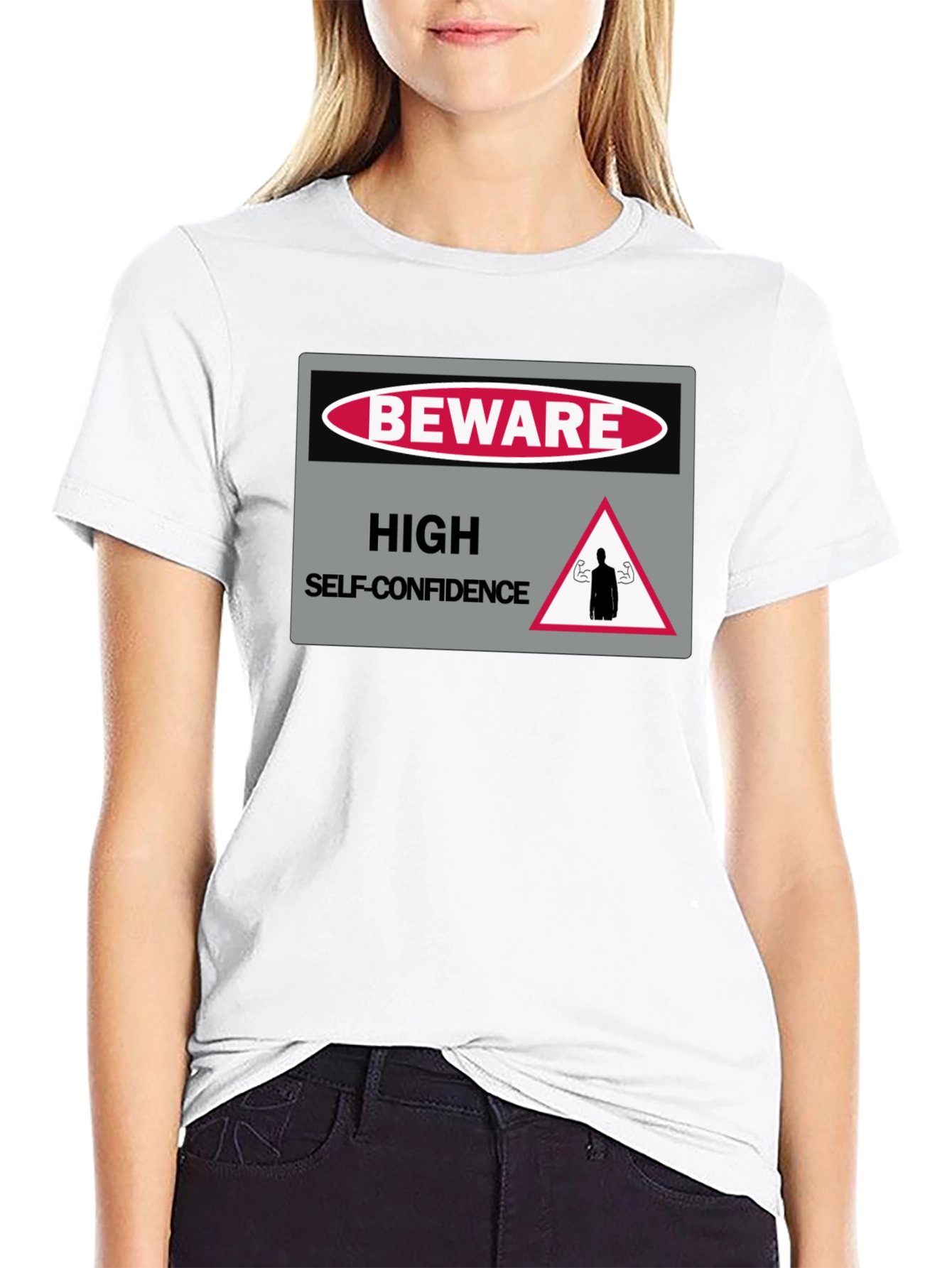 Beware High Self-Confidence Graphic T-Shirt