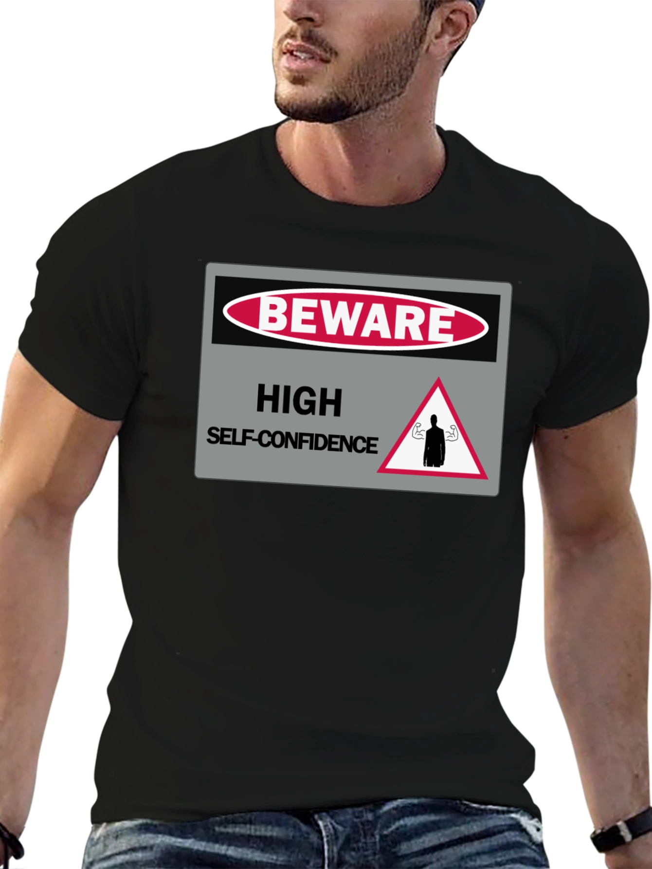 Beware High Self-Confidence Graphic T-Shirt