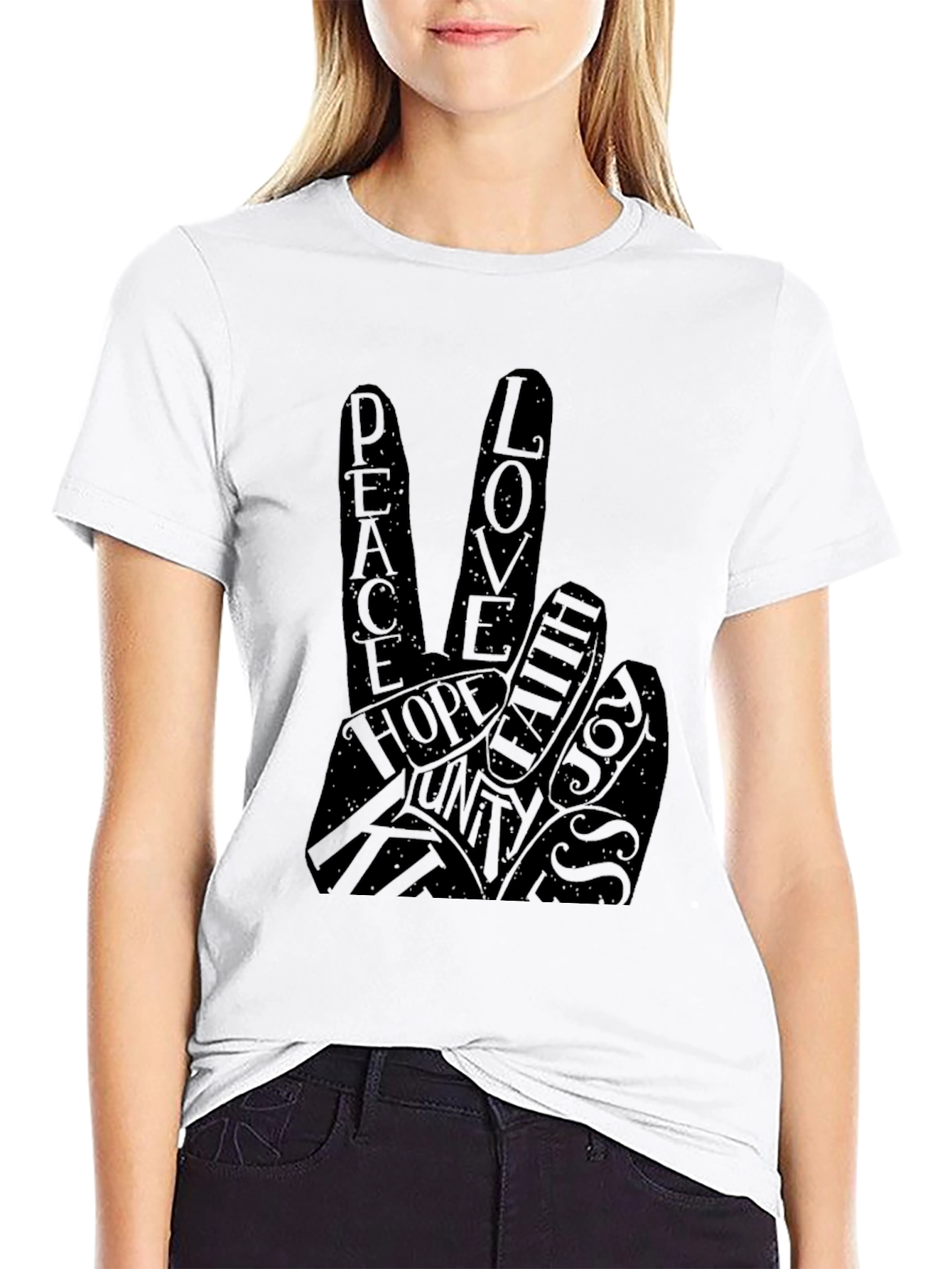Peace Love Joy Graphic T-Shirt