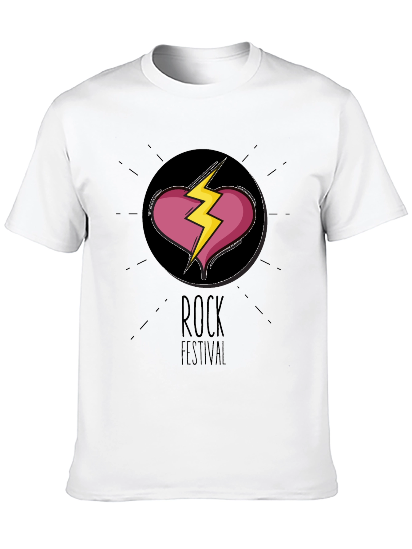 Rock Festival Graphic Tee - Broken Heart