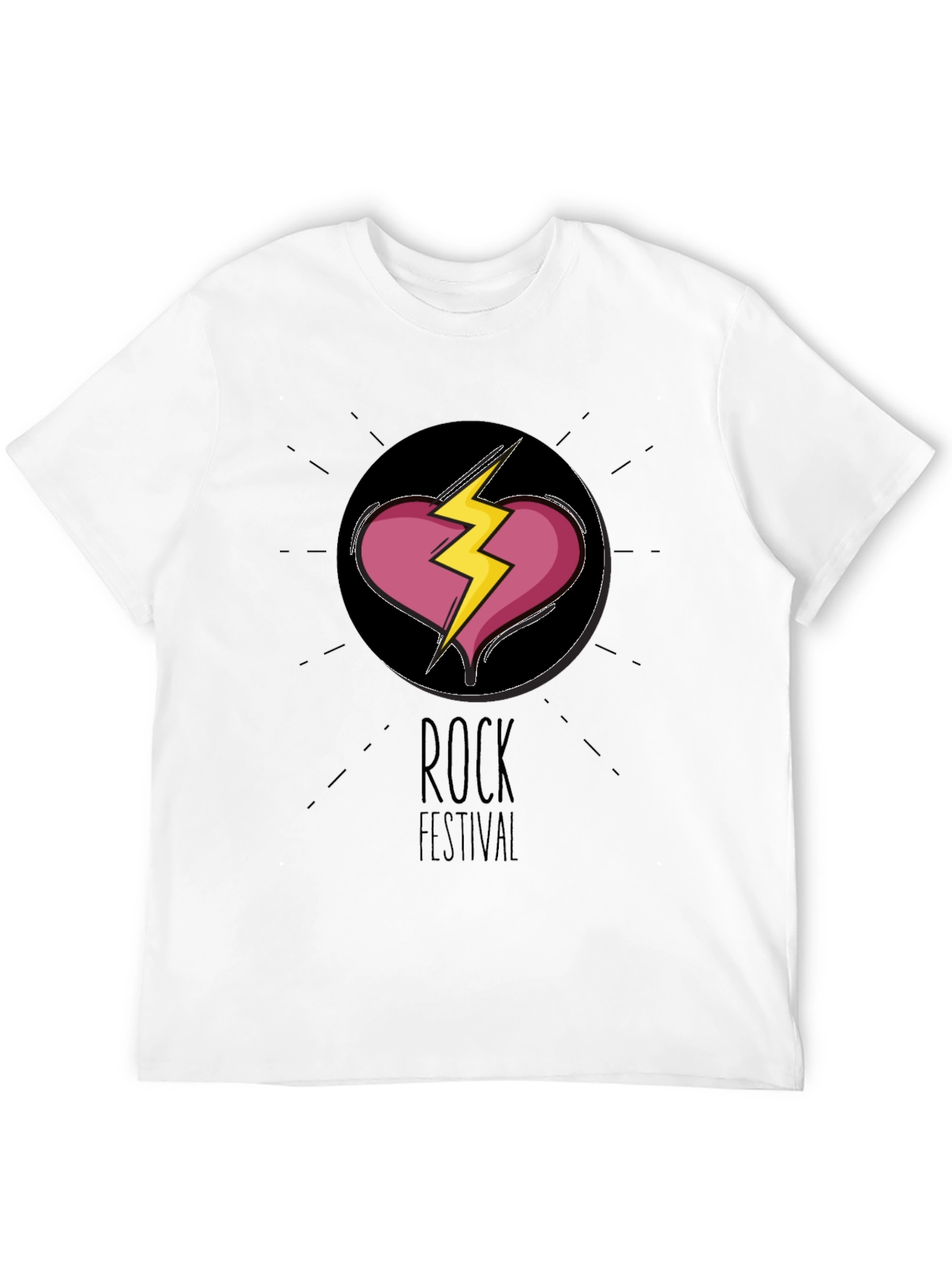 Rock Festival Graphic Tee - Broken Heart