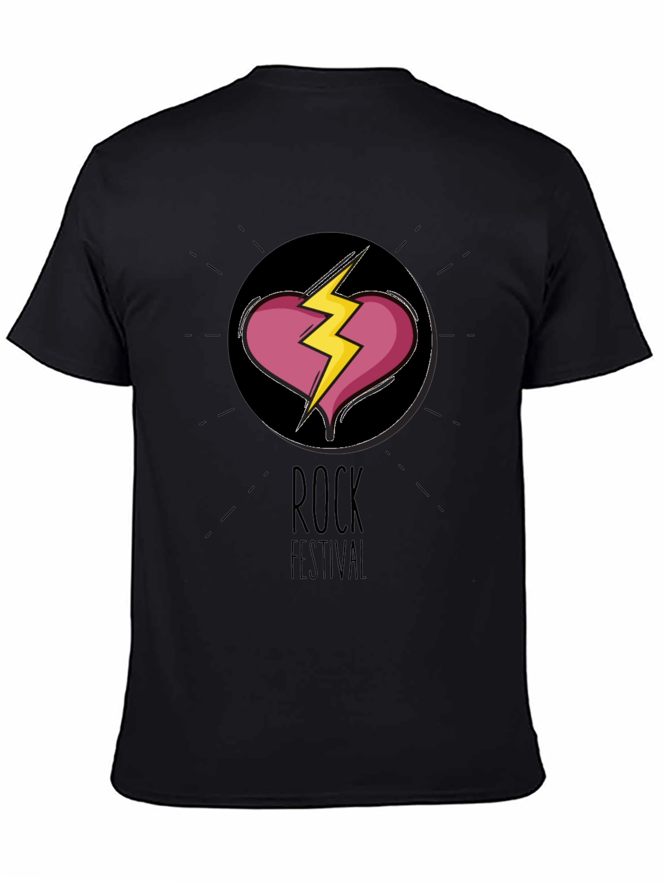 Rock Festival Graphic Tee - Broken Heart