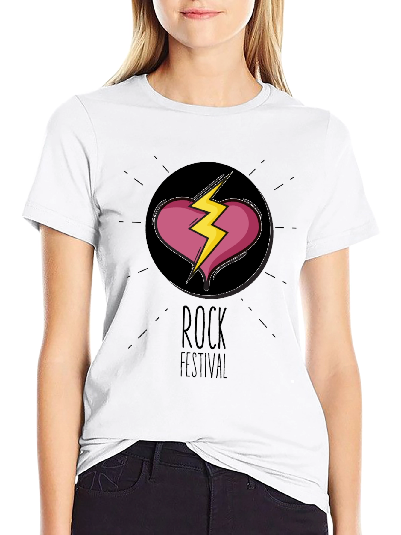 Rock Festival Graphic Tee - Broken Heart