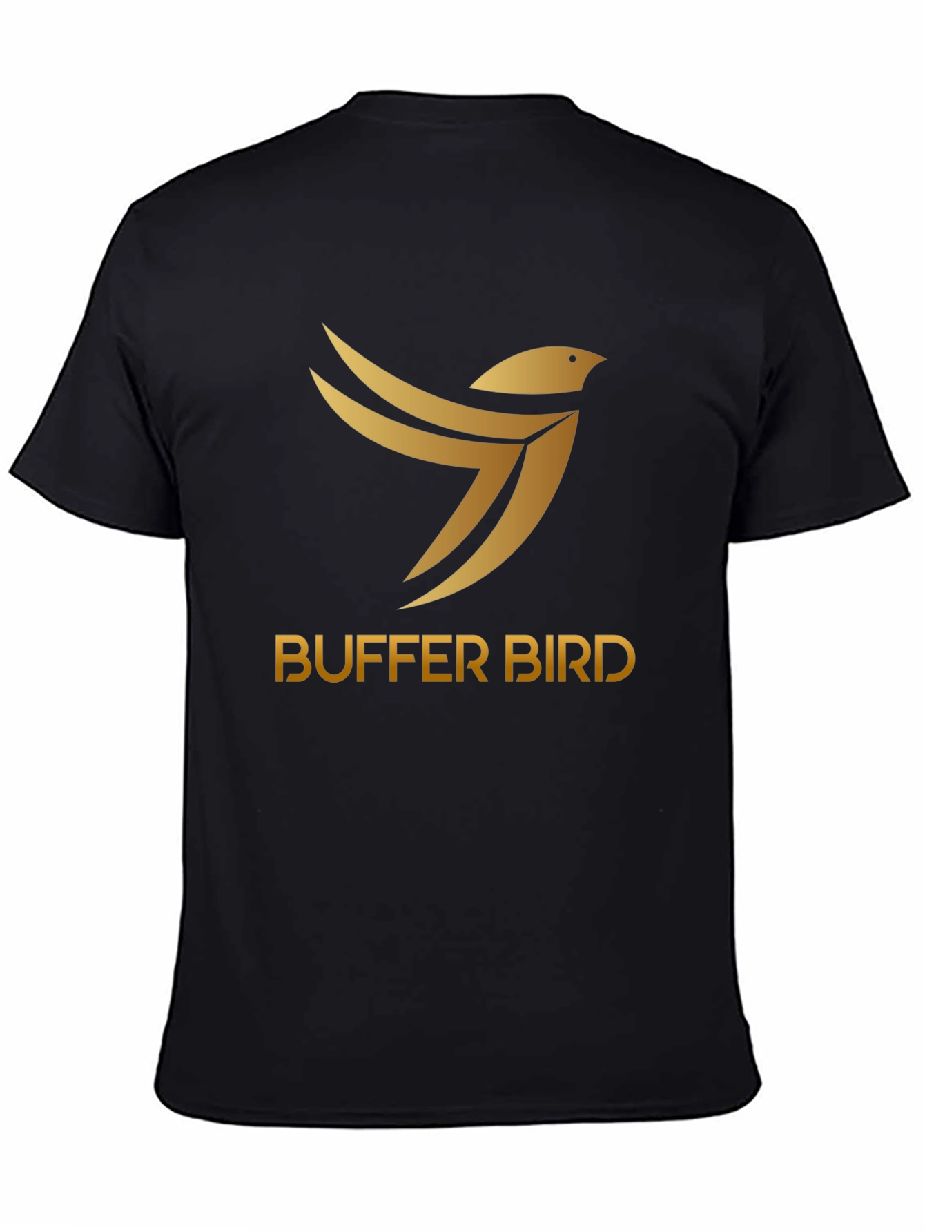 Buffer Bird Graphic Tee - Stylish Black T-Shirt