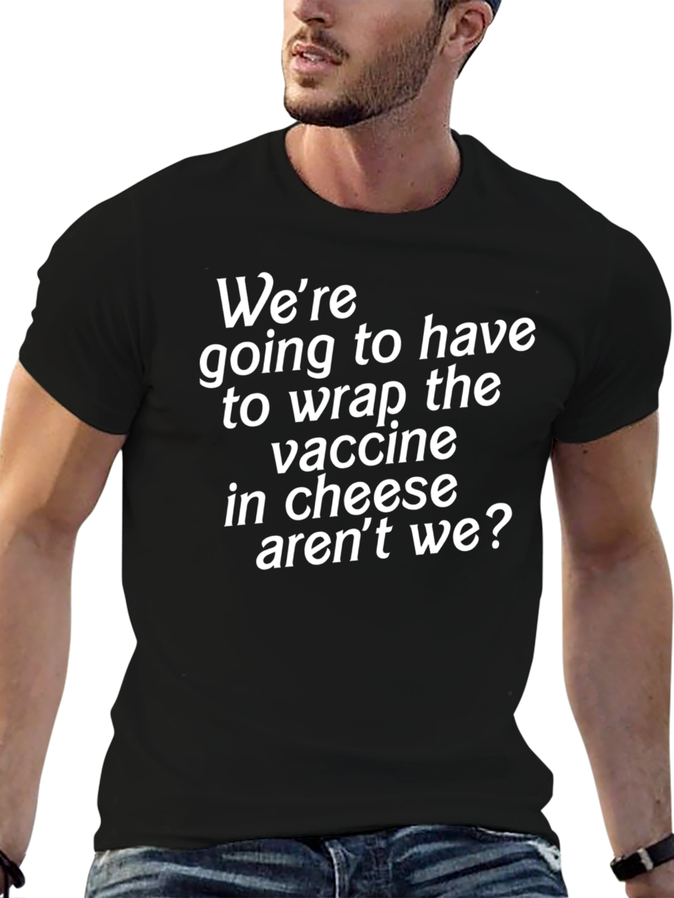Funny Vaccine Cheese Graphic Tee