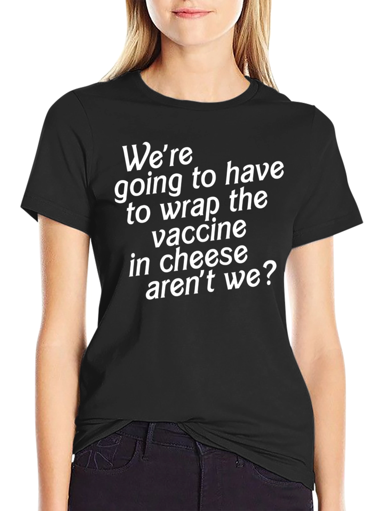 Funny Vaccine Cheese Graphic Tee