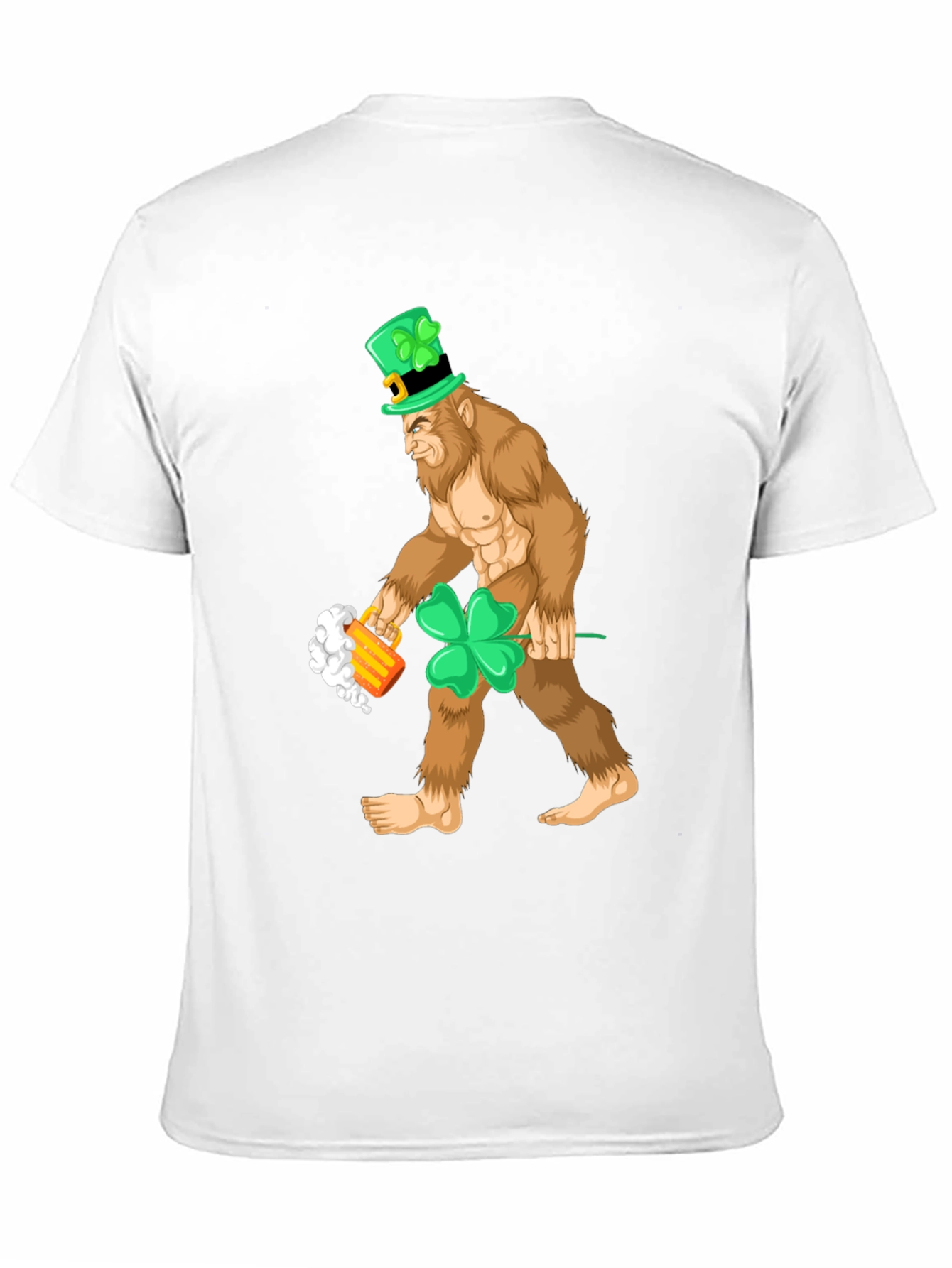 Leprechaun Bigfoot St. Patricks Day Tee