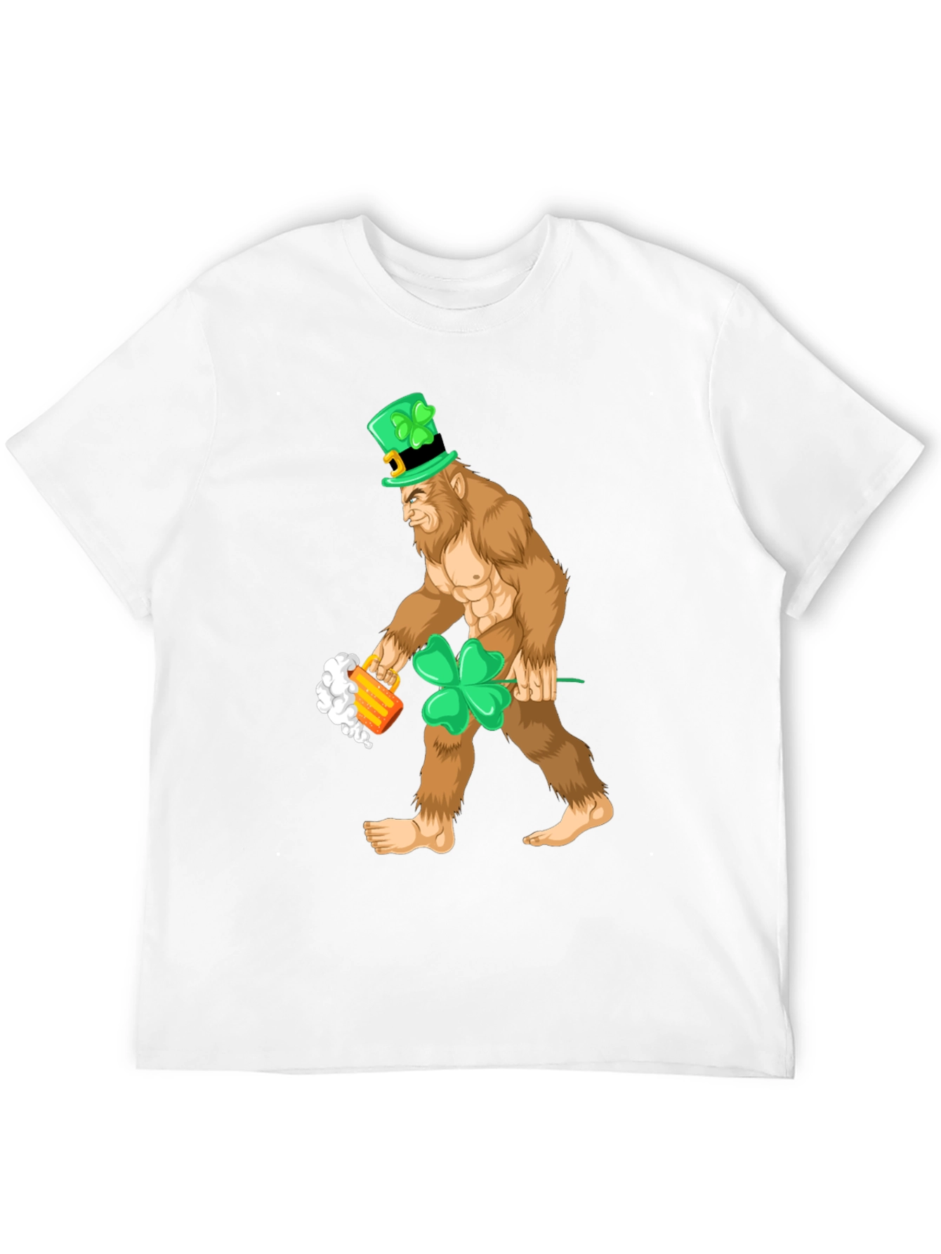 Leprechaun Bigfoot St. Patricks Day Tee