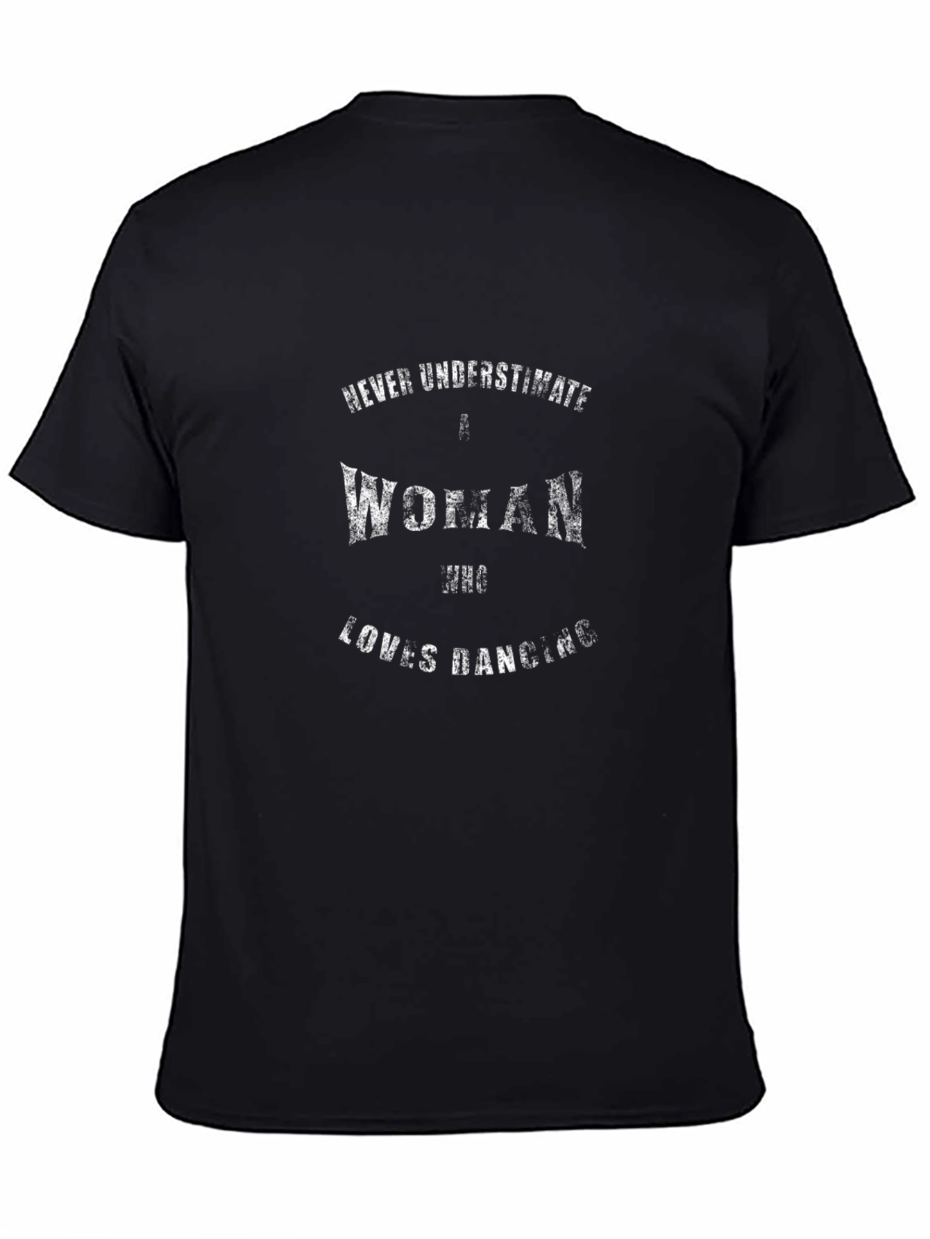Dancing Woman Graphic Tee - Black