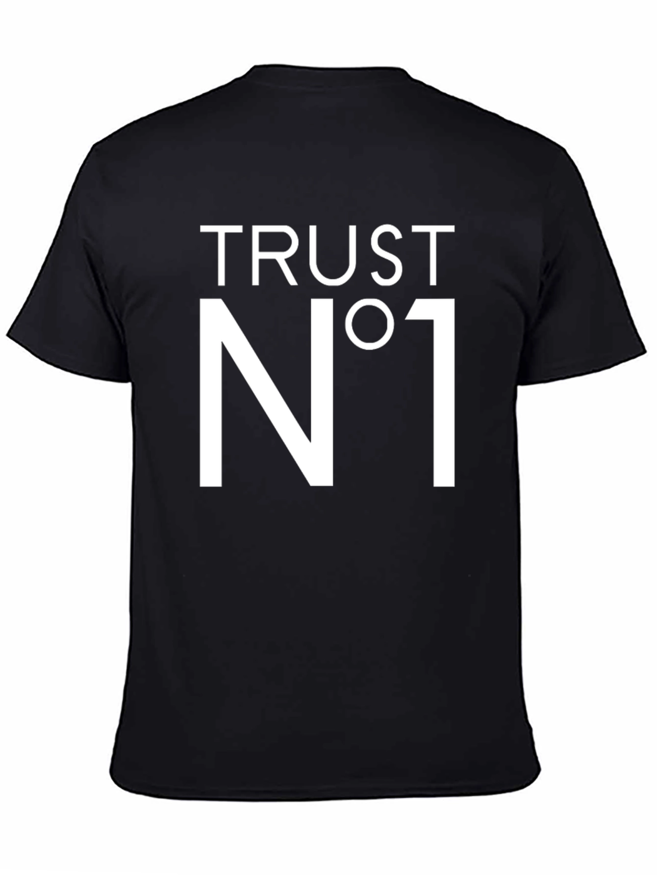 Trust No One T-Shirt - Black Crew Neck