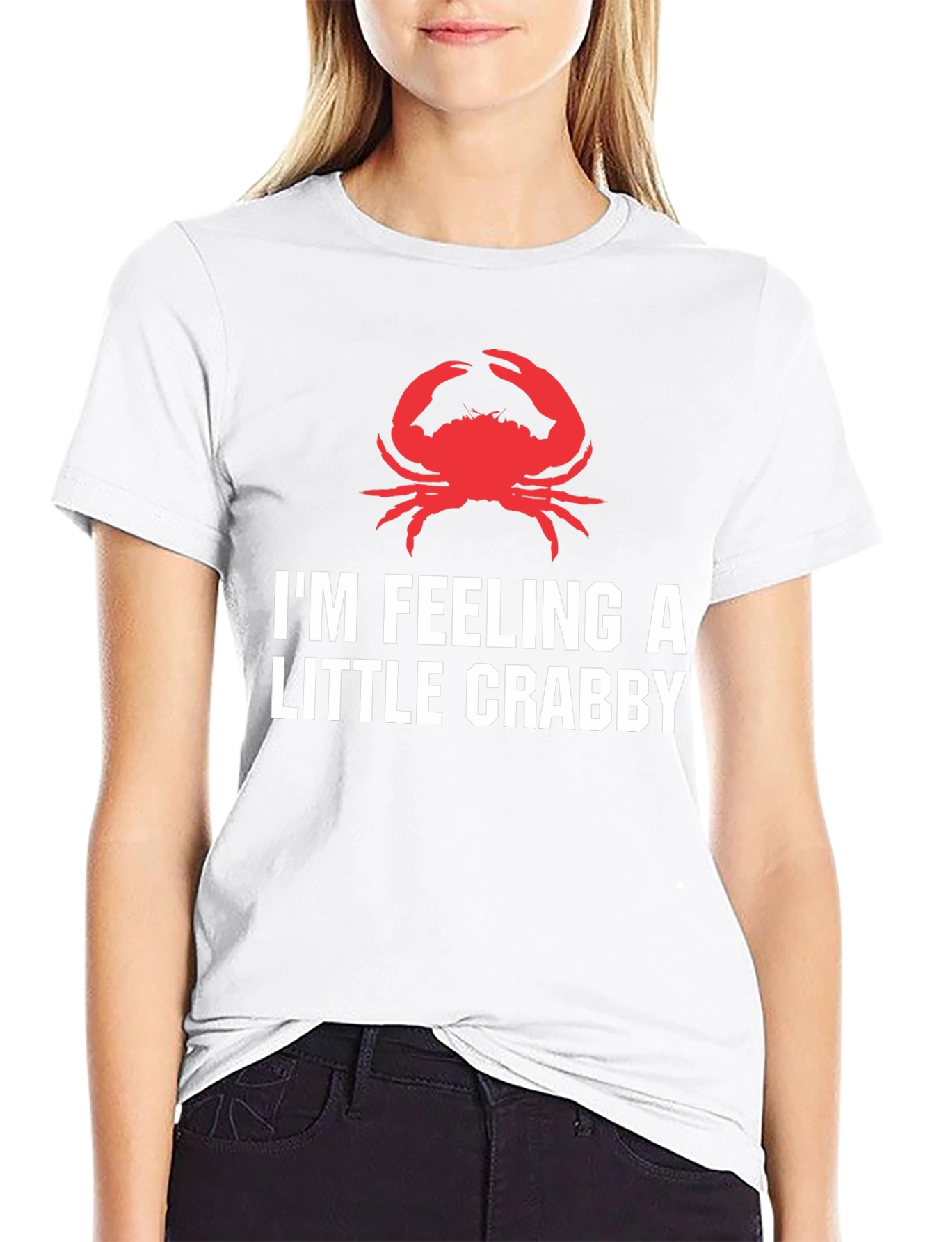 Feeling Crabby Graphic Tee - Black Cotton T-Shirt