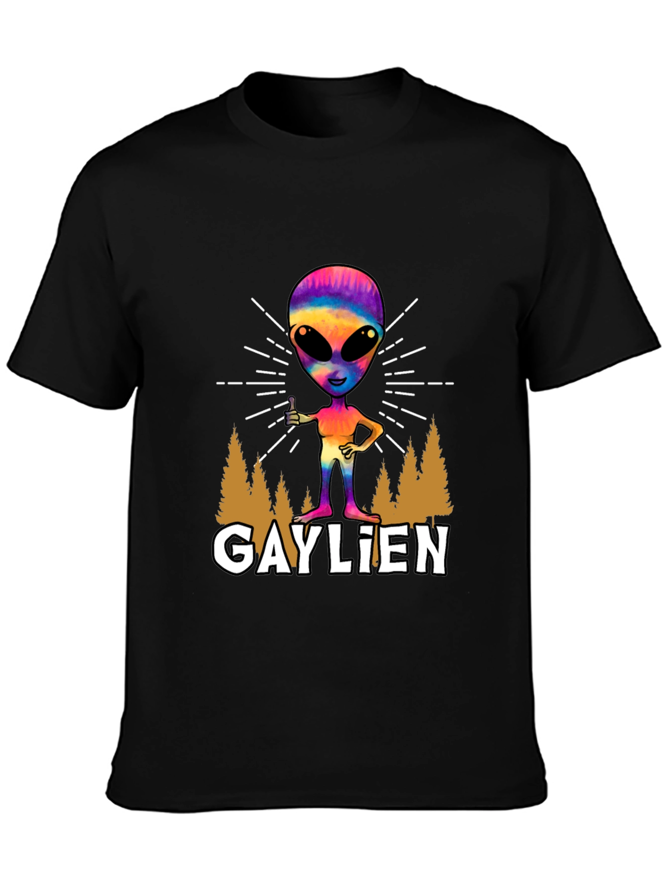 Gaylien Graphic Tee - Pride Alien T-Shirt