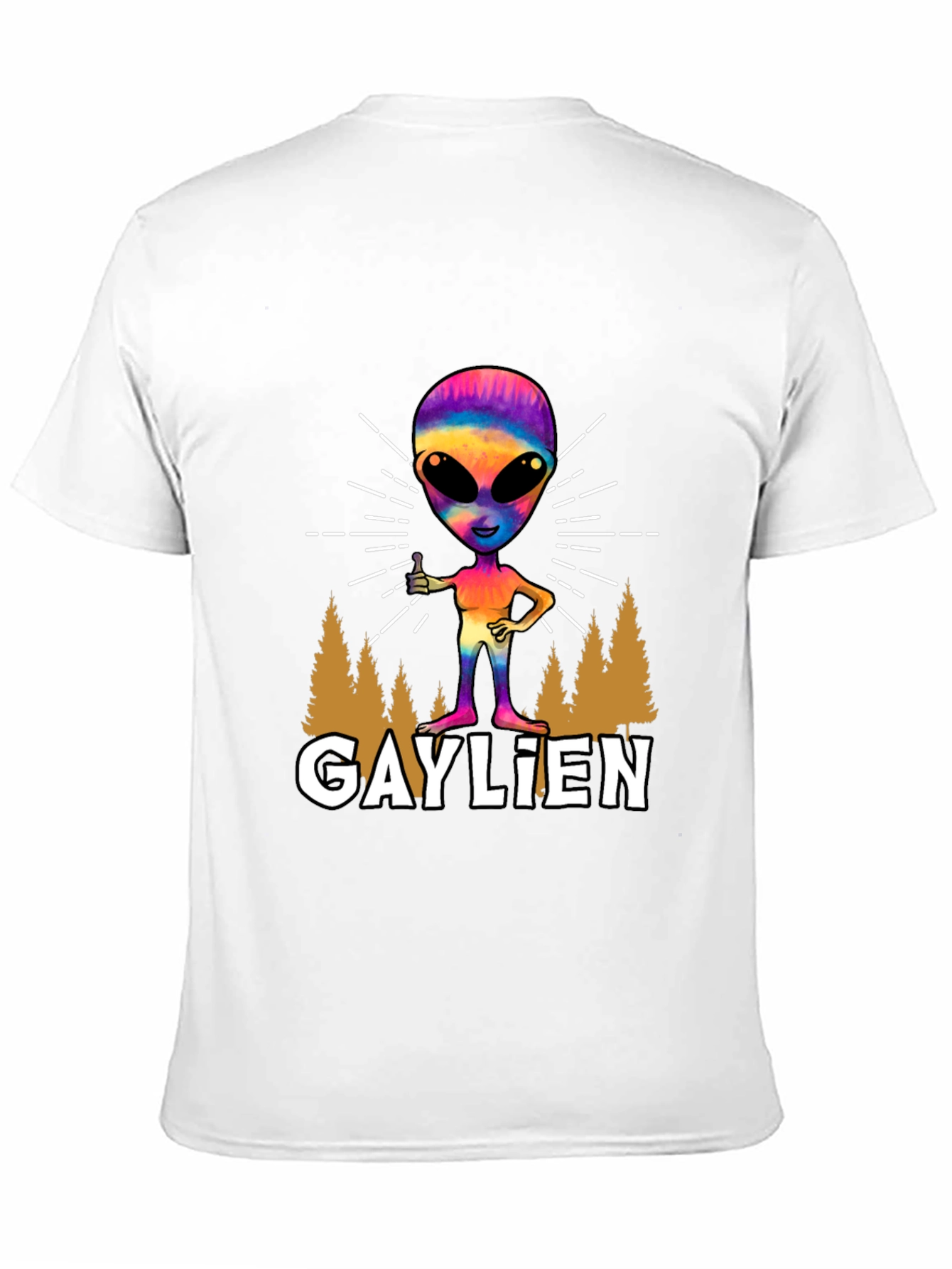 Gaylien Graphic Tee - Pride Alien T-Shirt