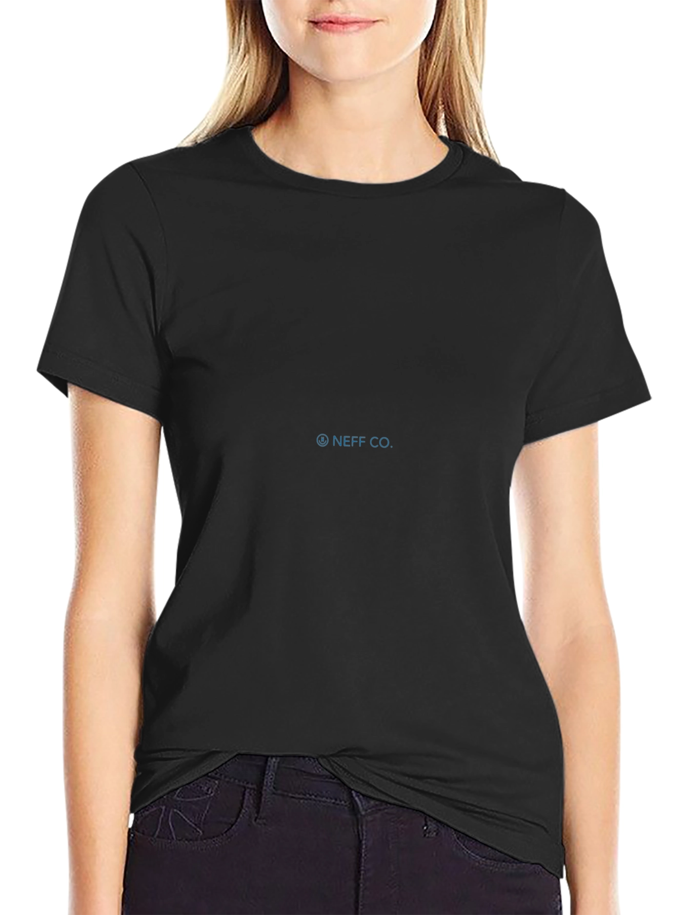Black Solid Basic Tee - Casual Comfort
