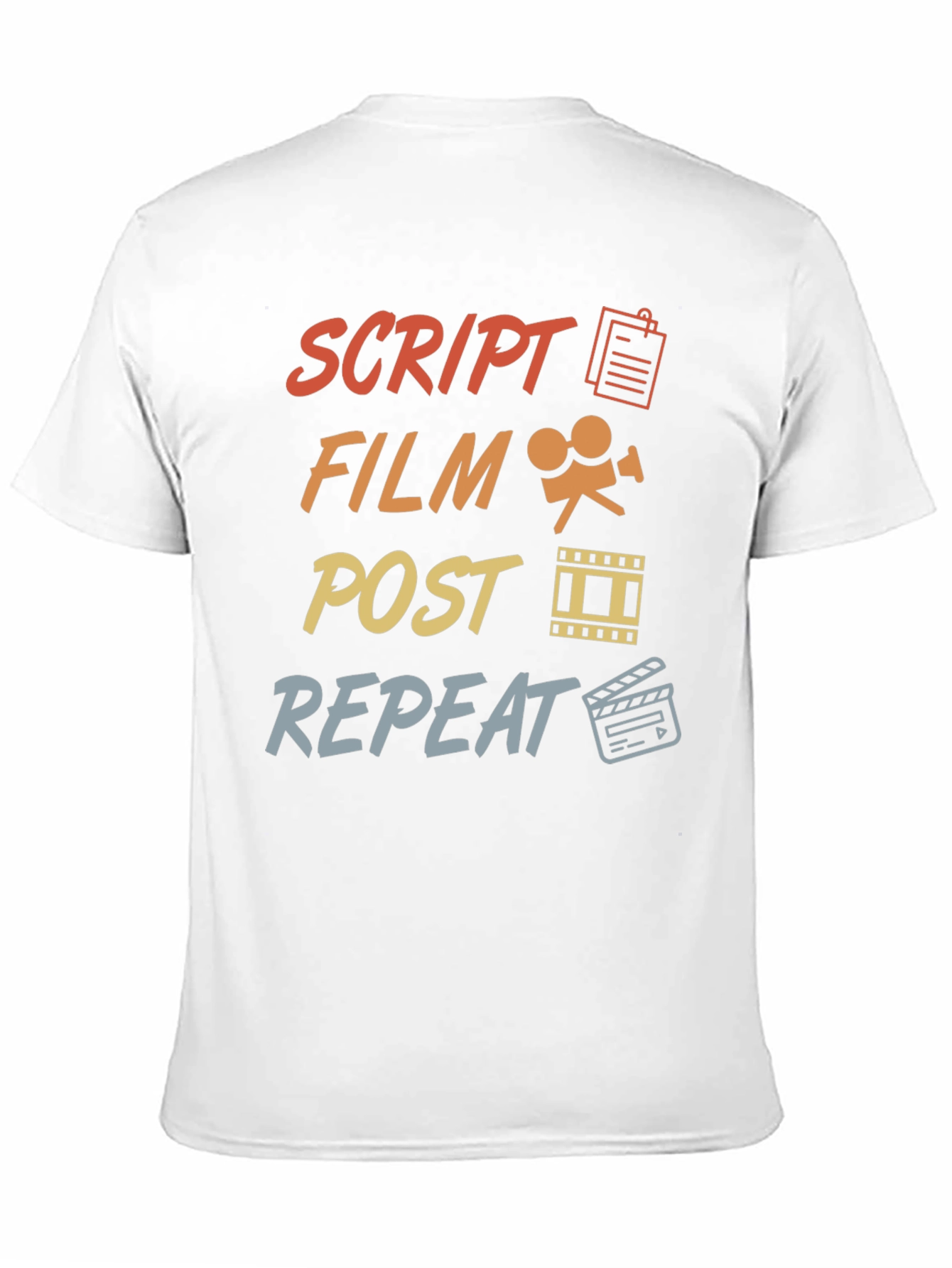 Script Film Post Repeat Movie Maker T-Shirt