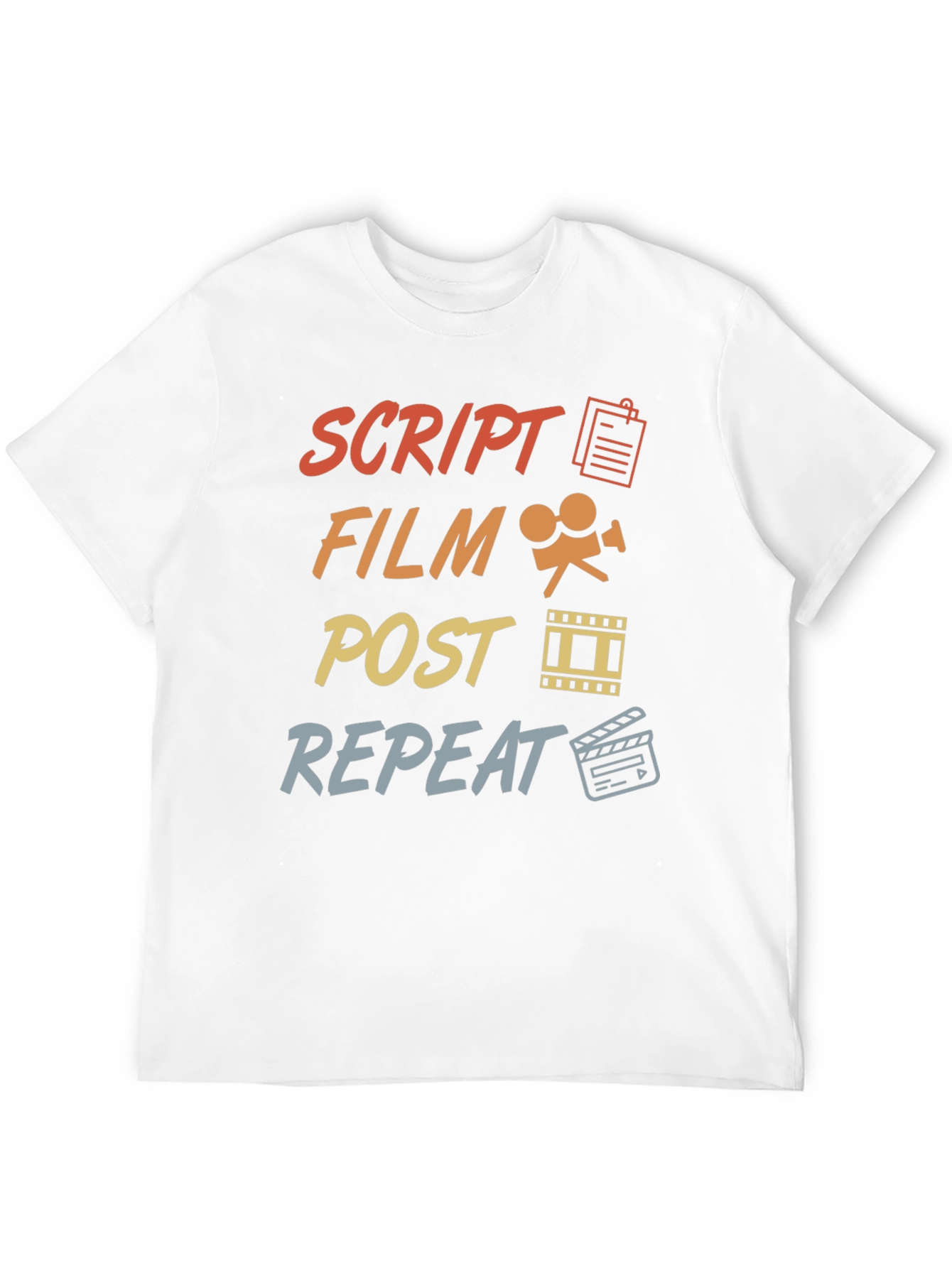 Script Film Post Repeat Movie Maker T-Shirt