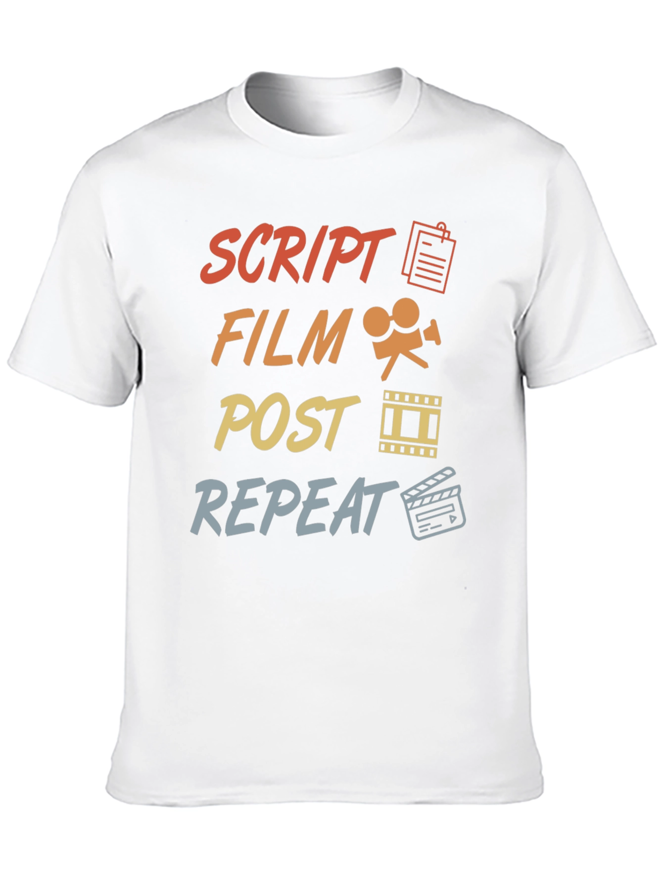 Script Film Post Repeat Movie Maker T-Shirt