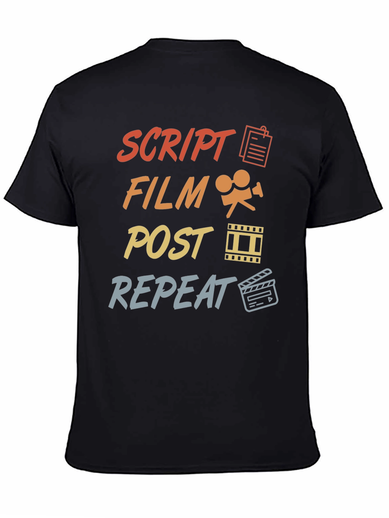 Script Film Post Repeat Movie Maker T-Shirt