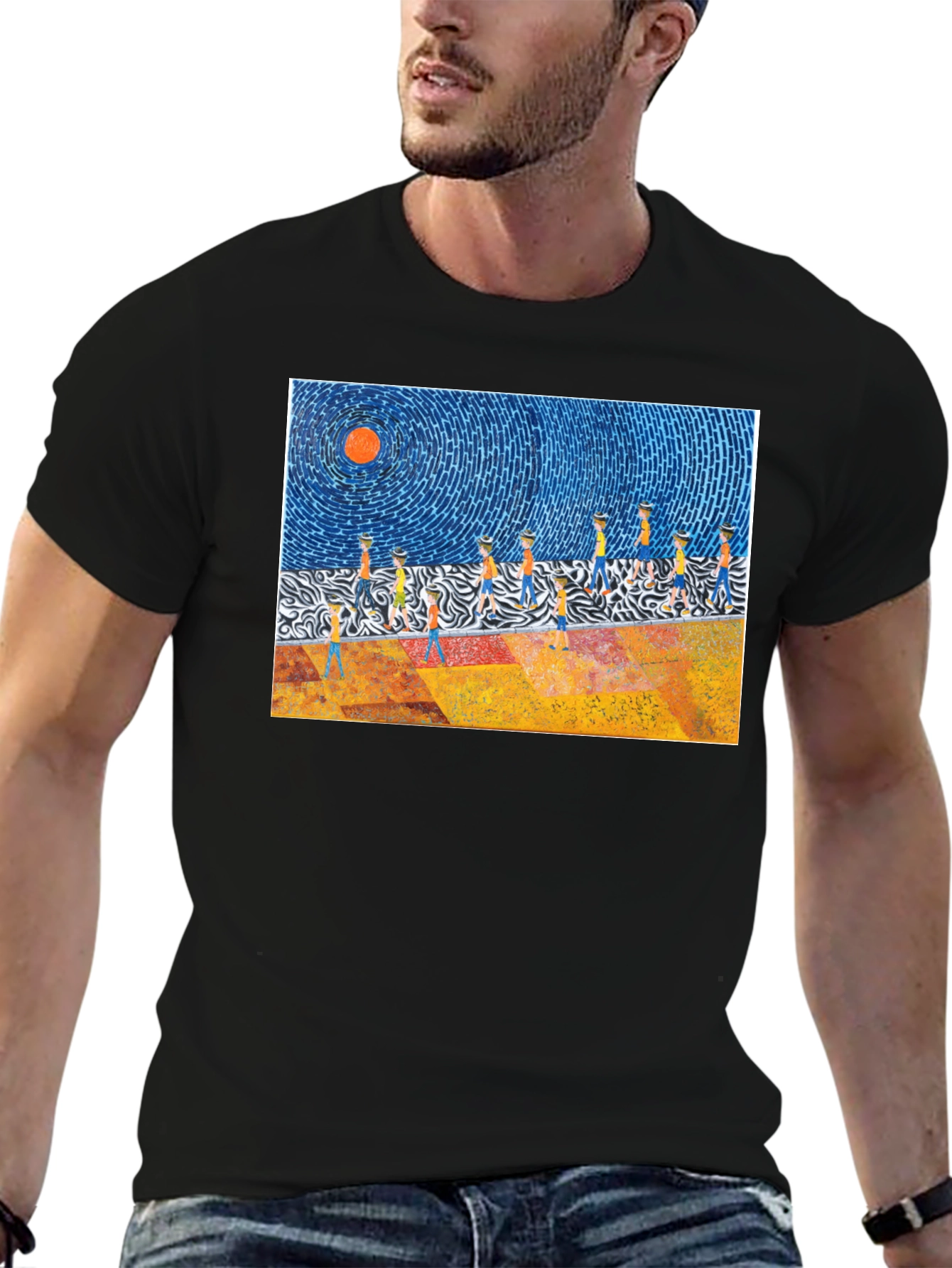 Abstract Art Graphic Tee - Modern Design