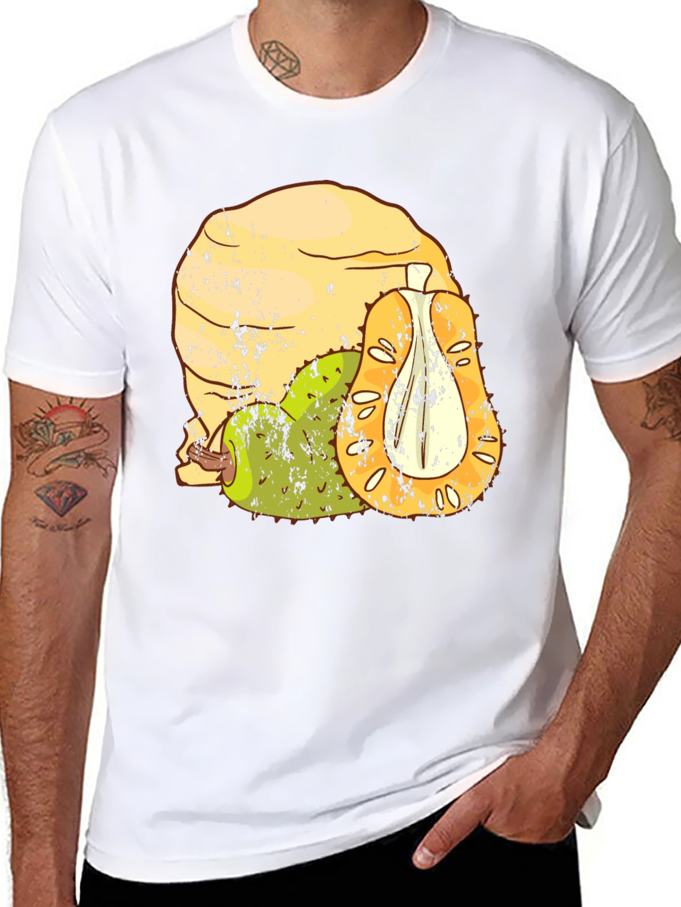 Jackfruit Graphic Tee - Unisex Black T-Shirt