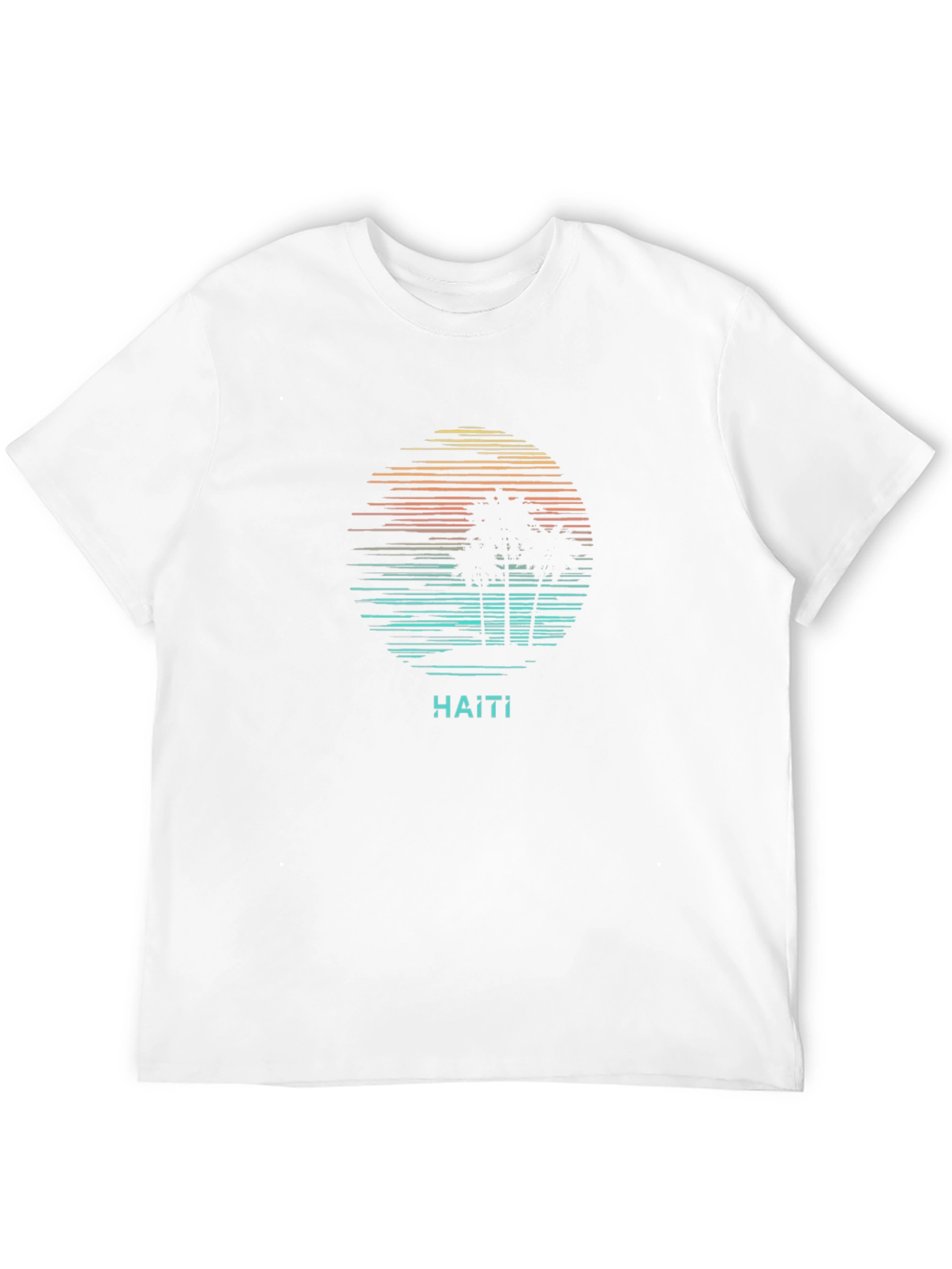 Haiti Palm Tree Graphic Tee - Island Style
