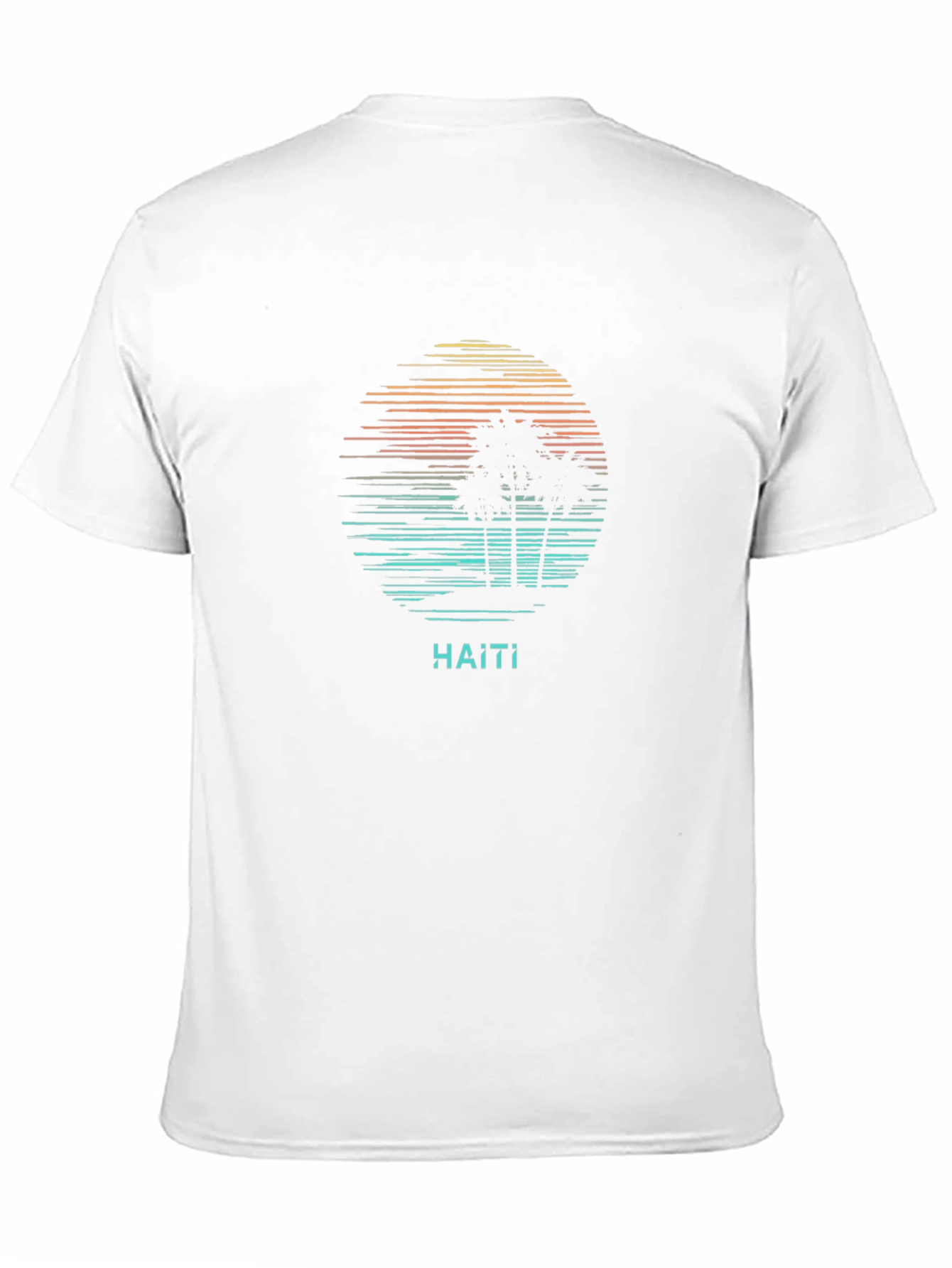 Haiti Palm Tree Graphic Tee - Island Style