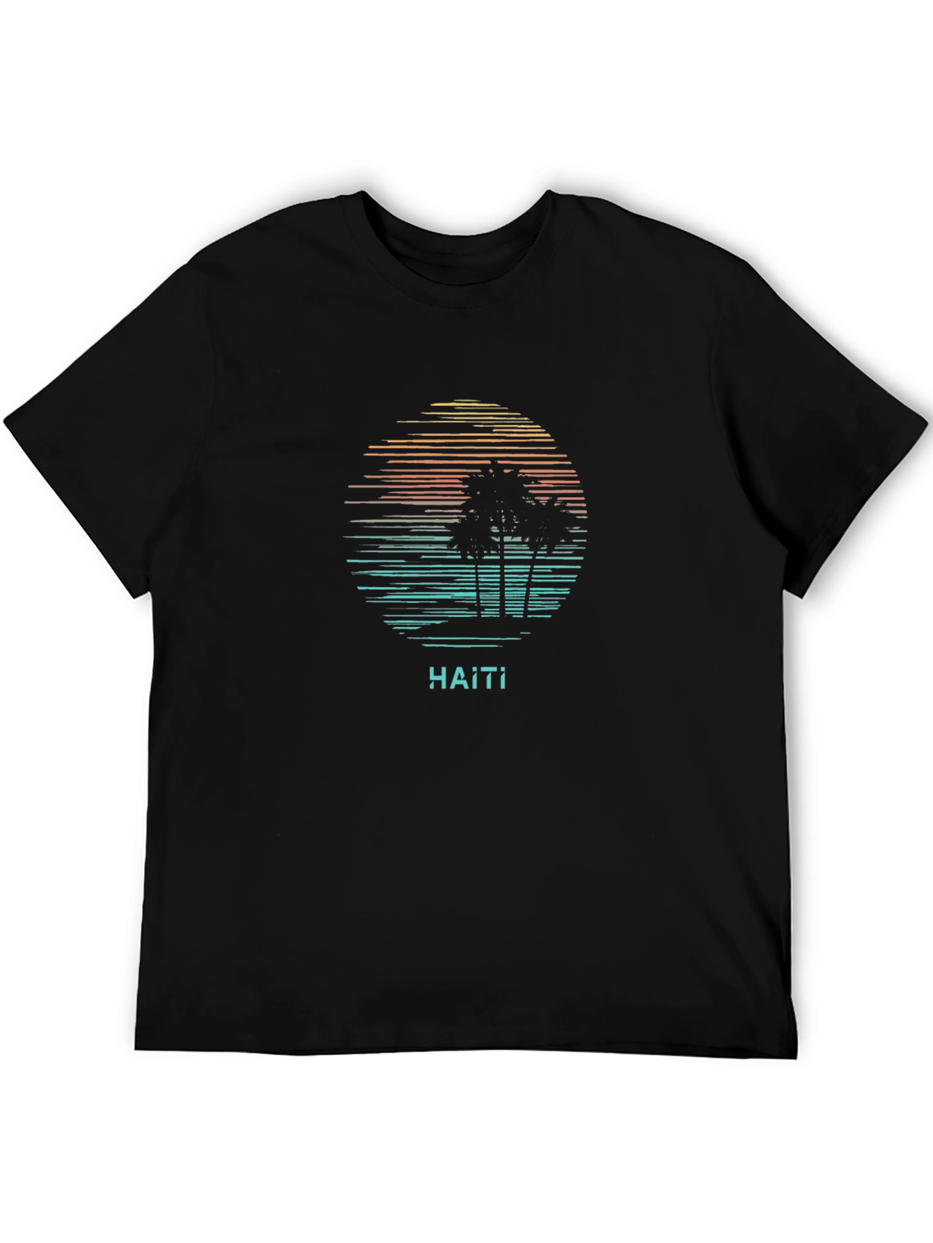 Haiti Palm Tree Graphic Tee - Island Style