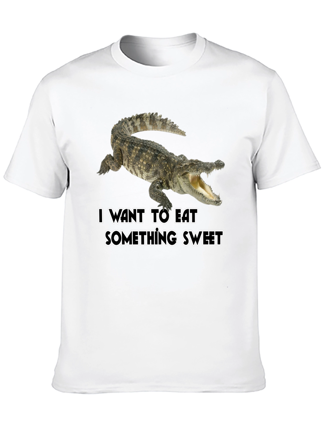Crocodile Sweet Tooth Black T-Shirt
