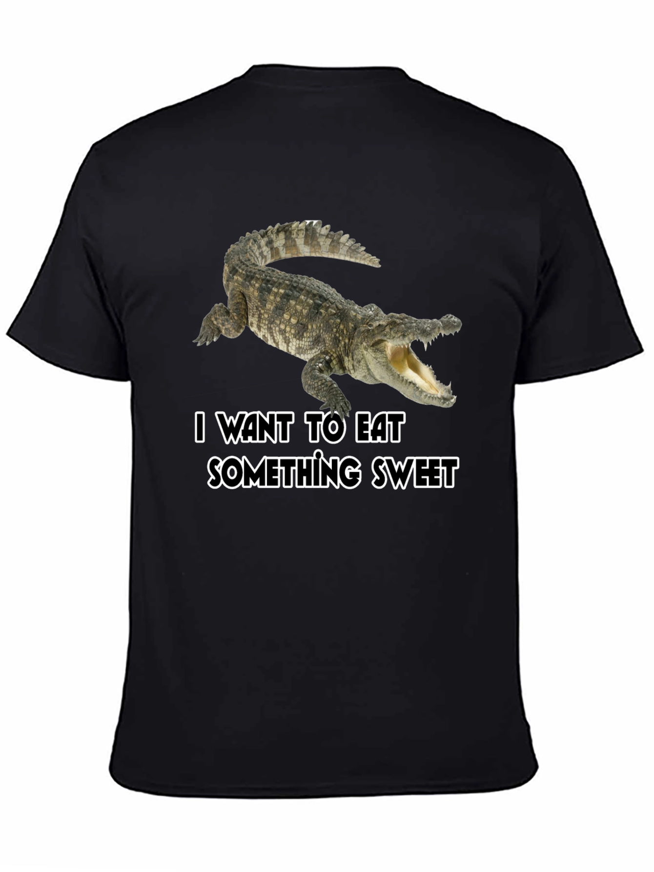 Crocodile Sweet Tooth Black T-Shirt