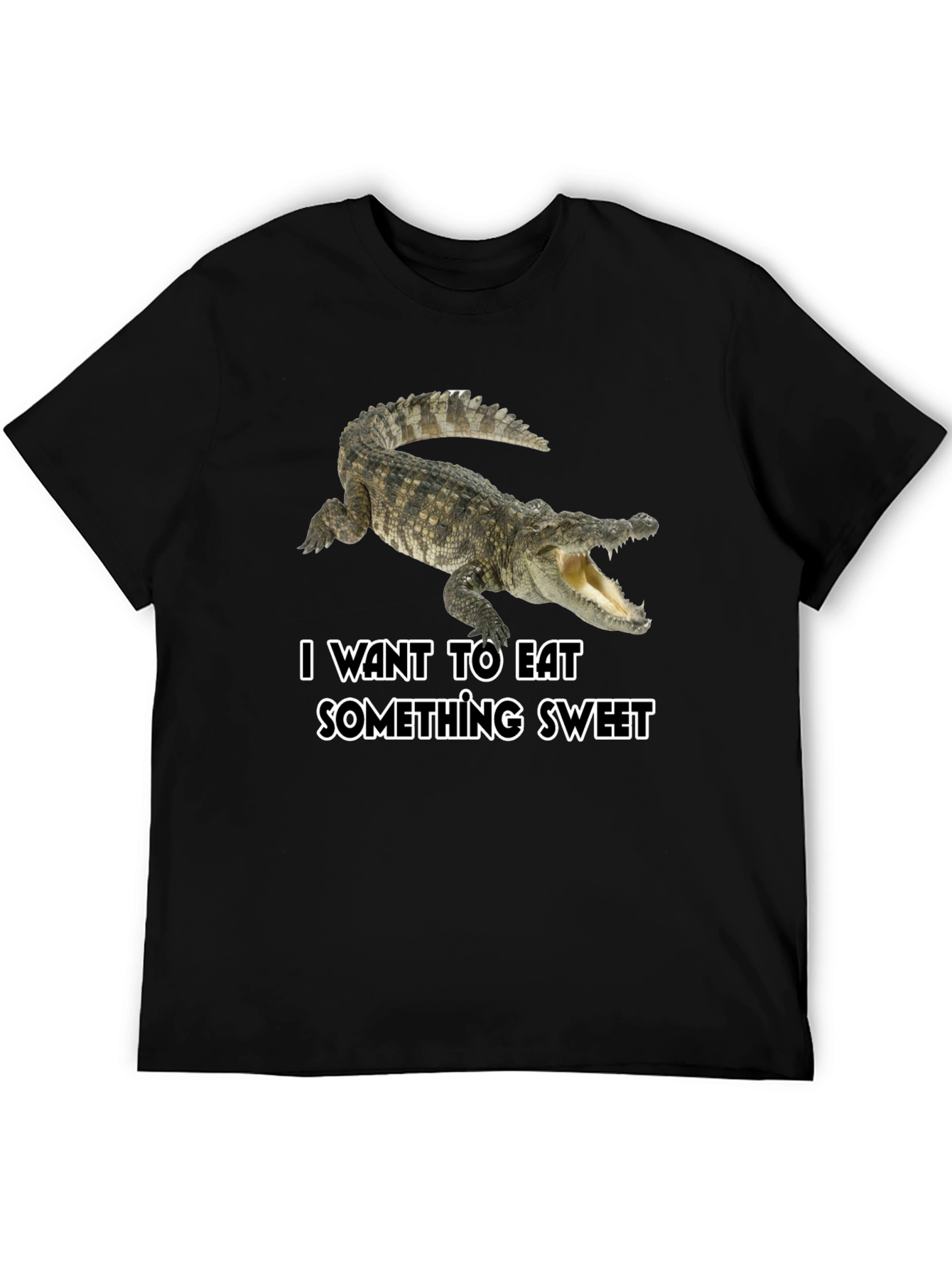 Crocodile Sweet Tooth Black T-Shirt