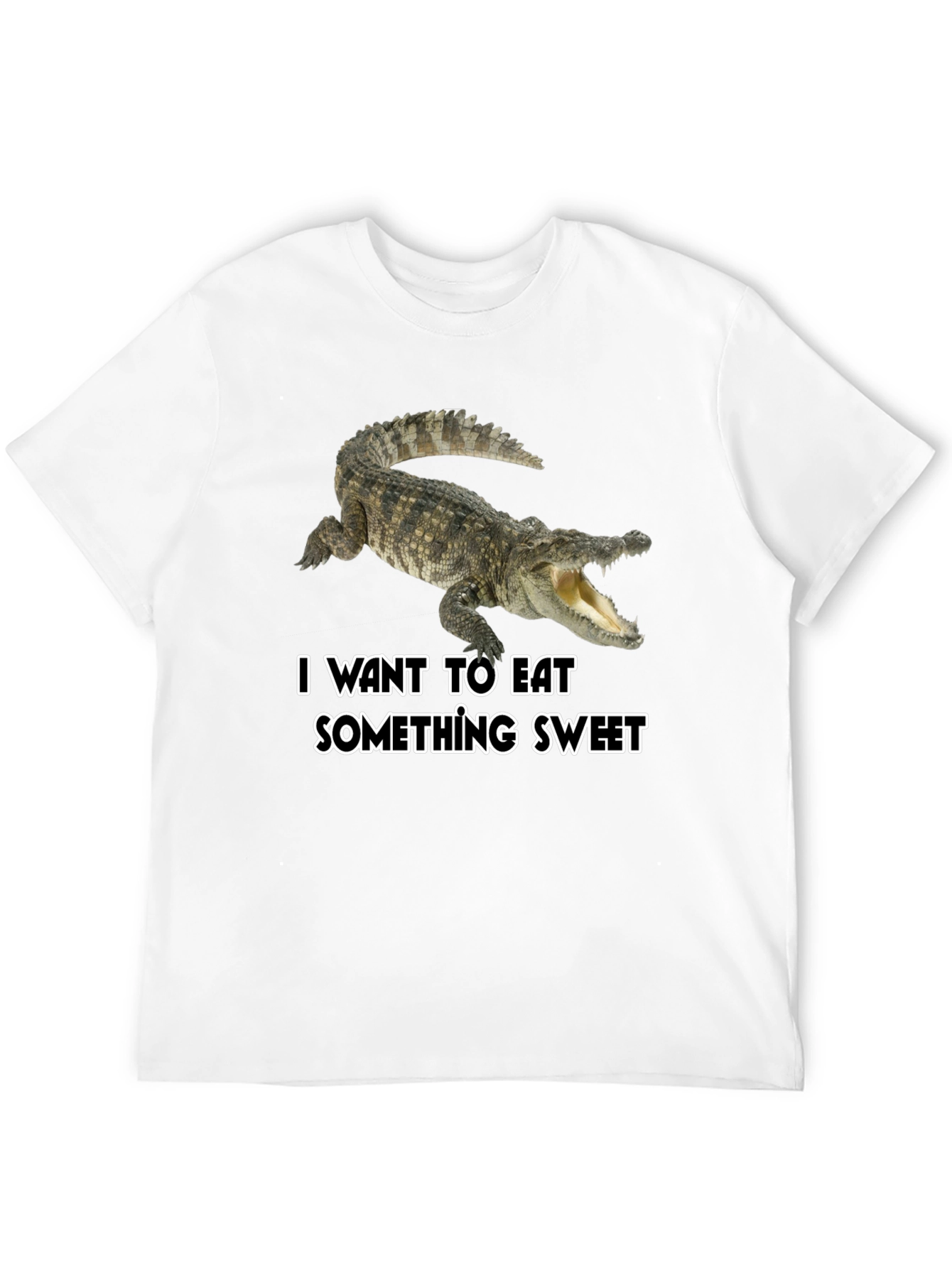 Crocodile Sweet Tooth Black T-Shirt