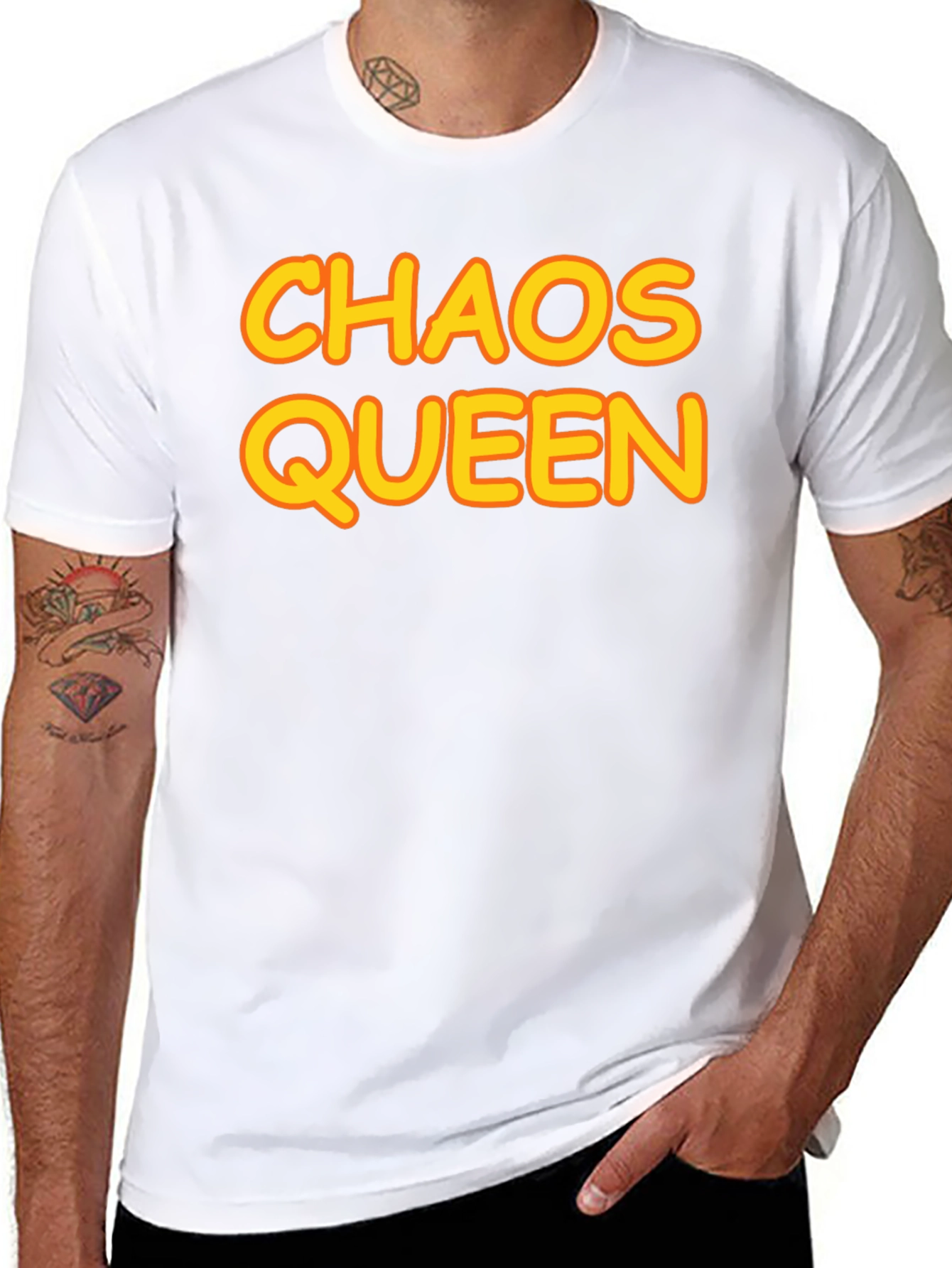 Chaos Queen Graphic T-Shirt - Black